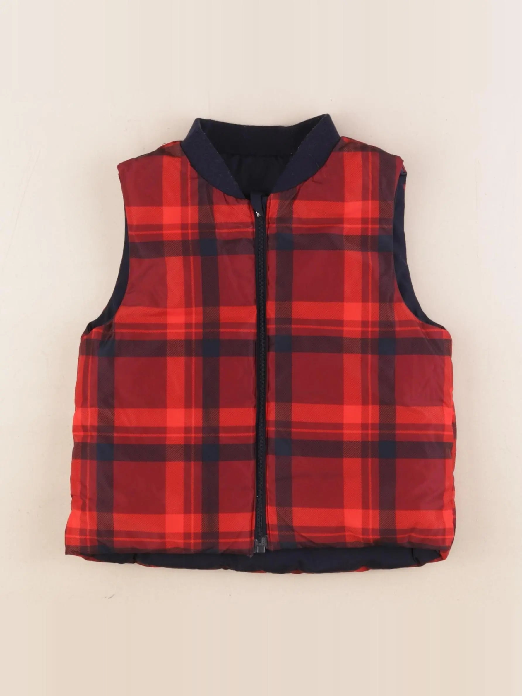 Jacadi - doudoune réversible bleu, rouge - 3 ans