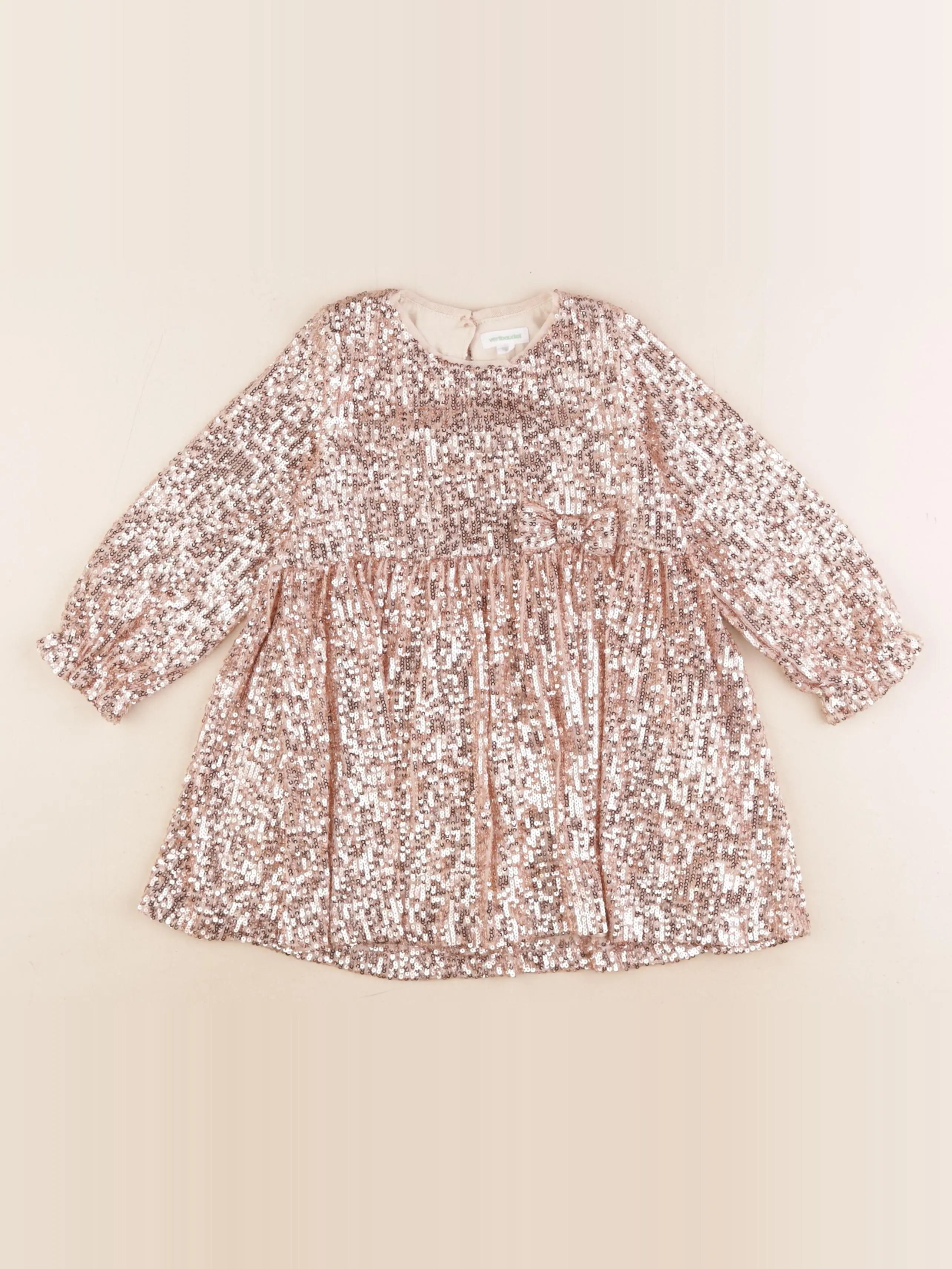 Vertbaudet - robe or - 36 mois