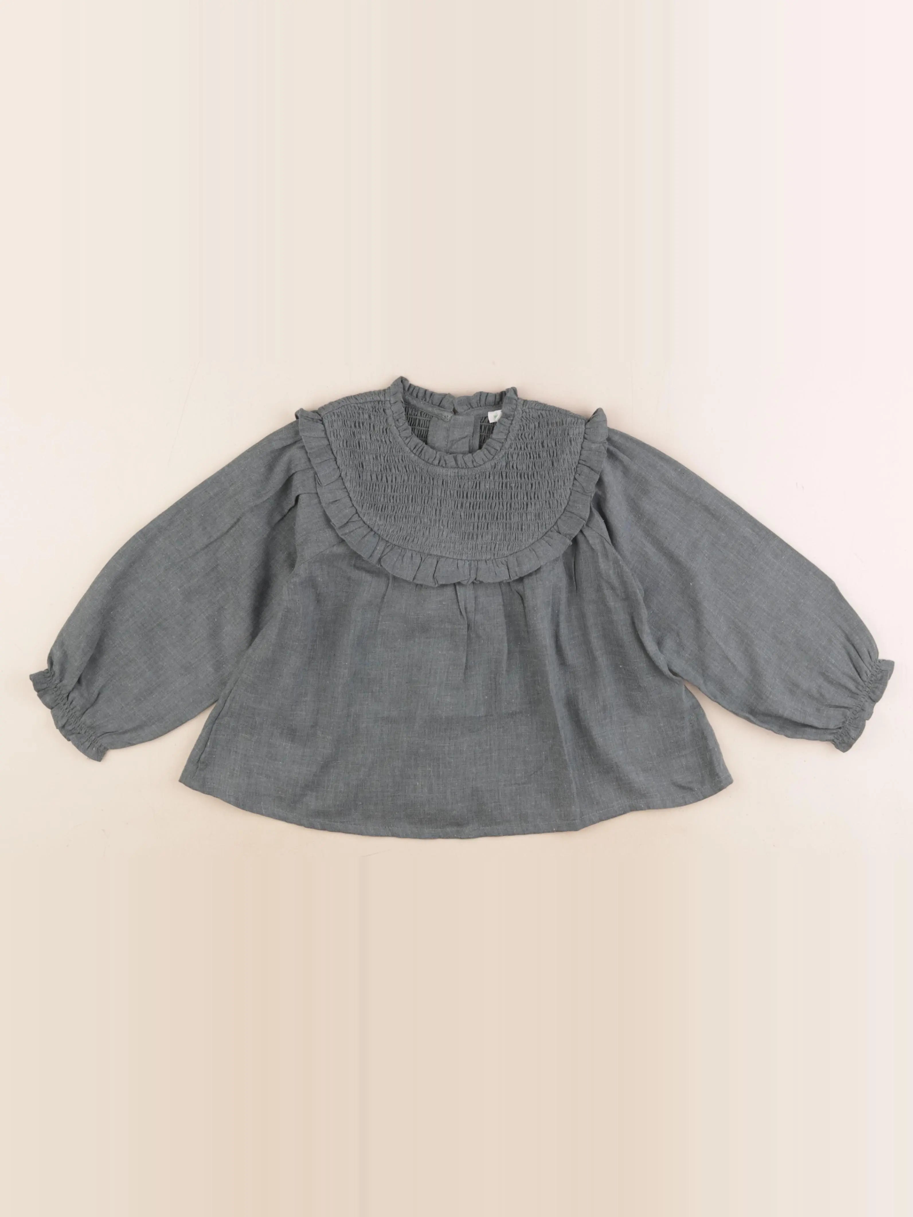 Vertbaudet - blouse gris - 3 ans