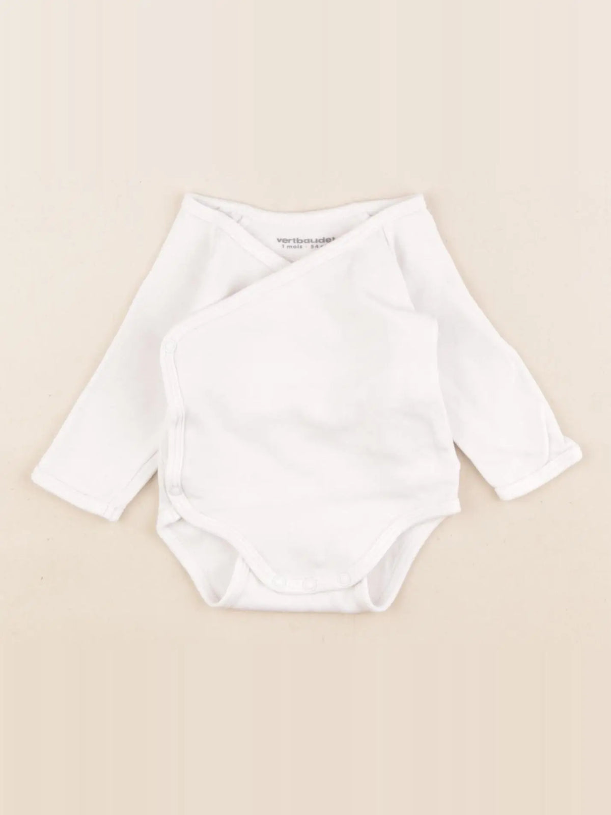 Vertbaudet - body blanc - 1 mois