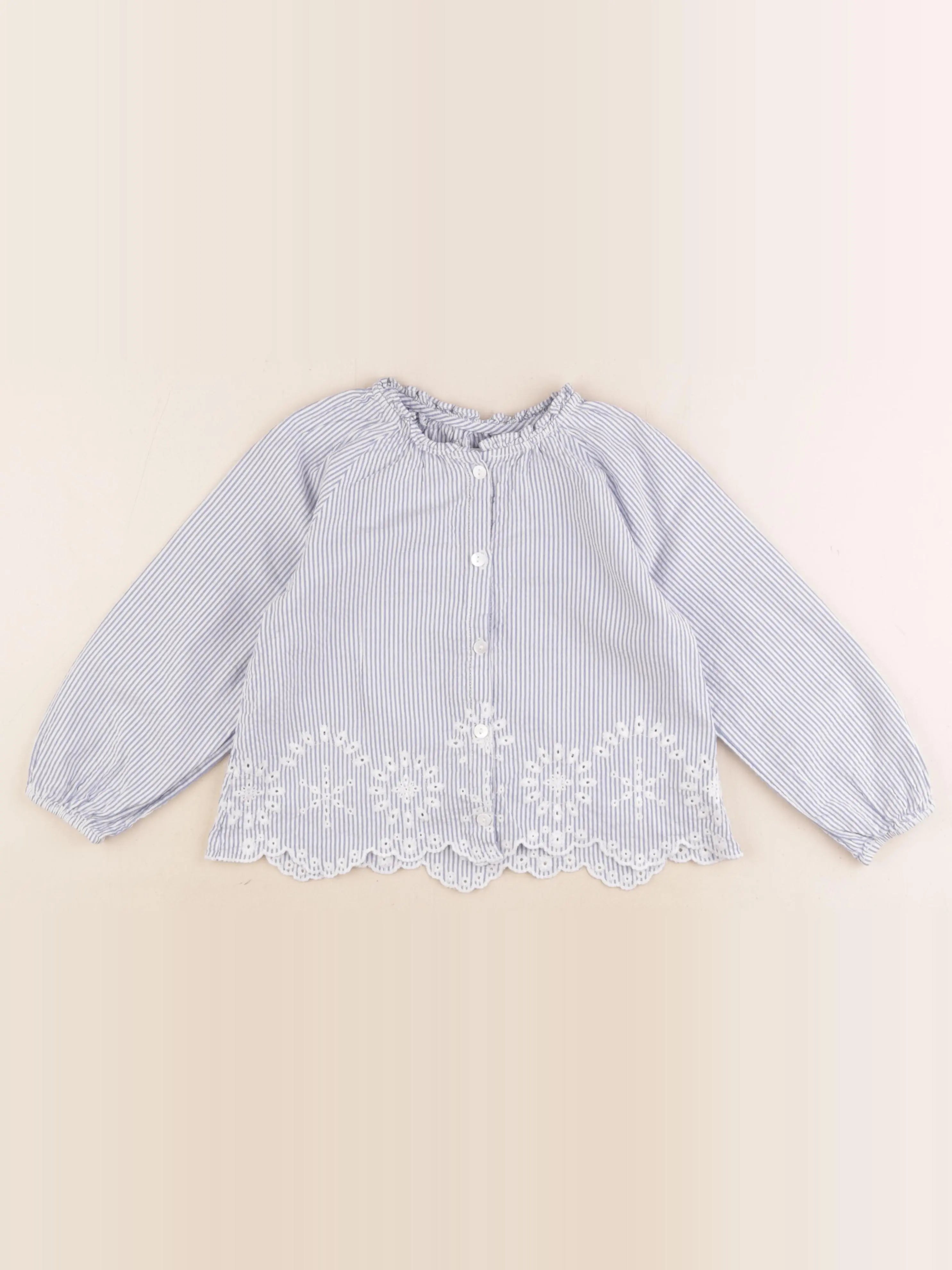 Zara - blouse bleu - 5 ans