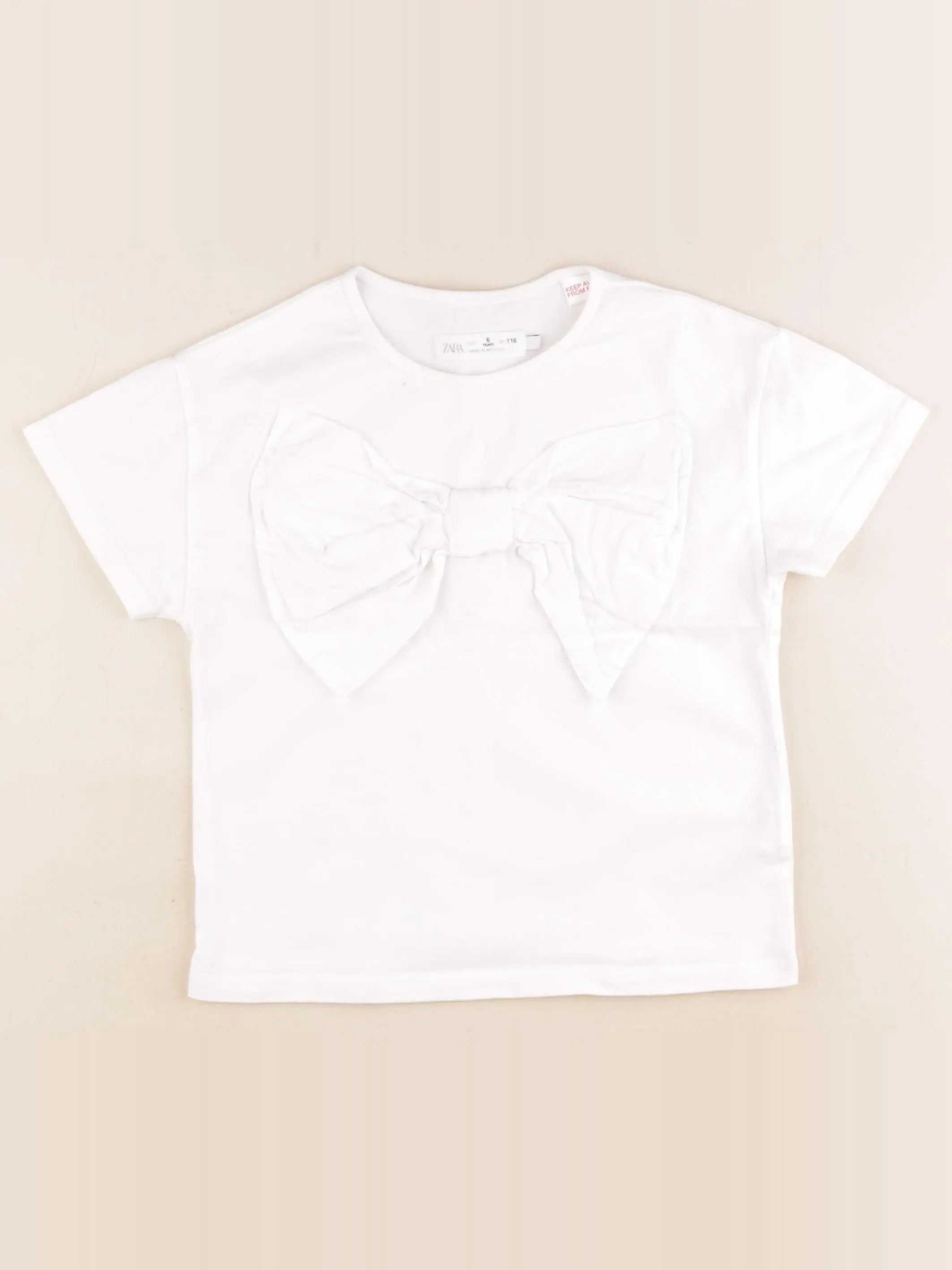 Zara - tee-shirt blanc - 6 ans