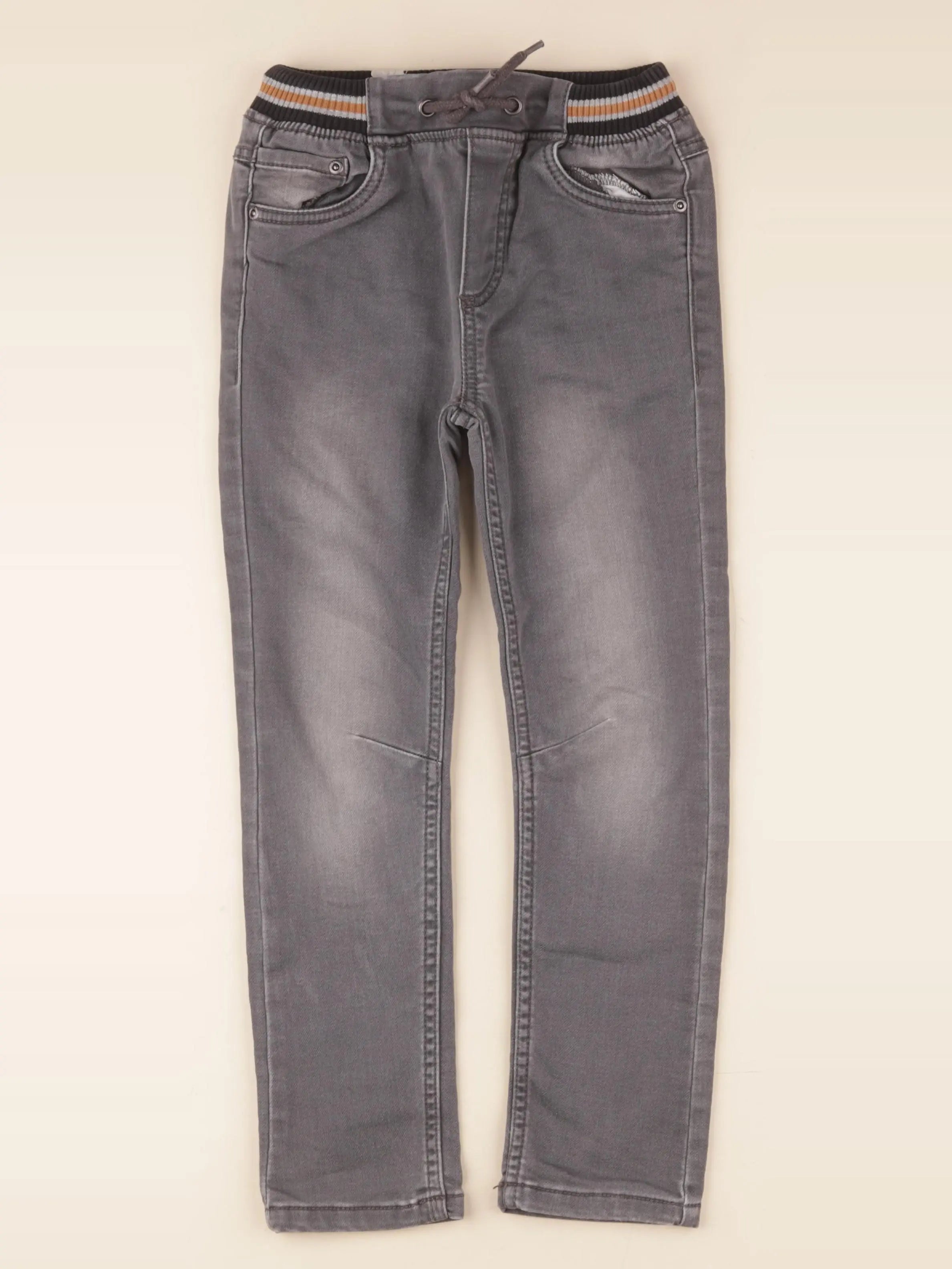 Vertbaudet - jean gris - 7 ans