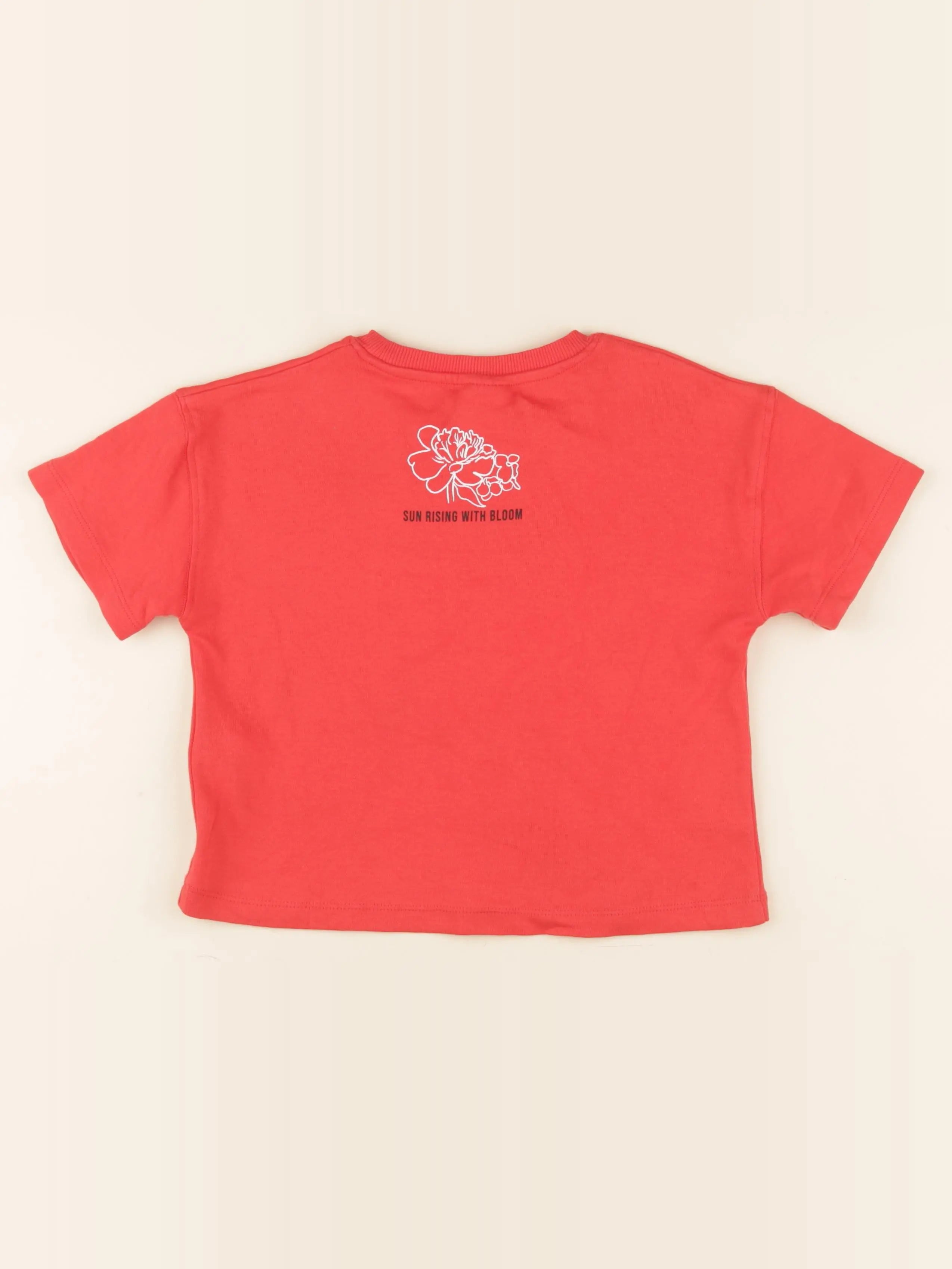 Zara - tee-shirt imprimé au dos rouge - 6/7 ans