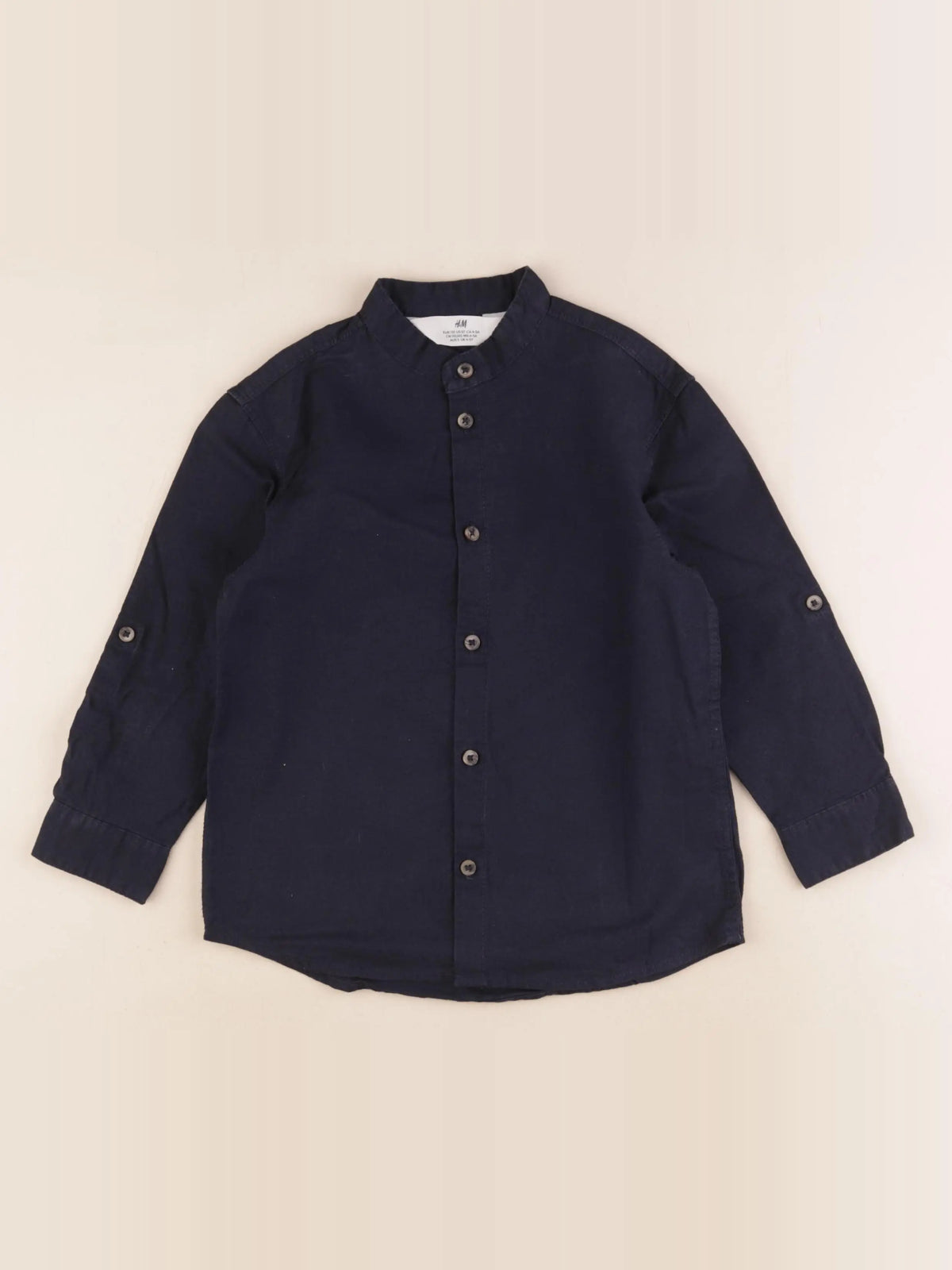 H&M - chemise bleu - 4/5 ans
