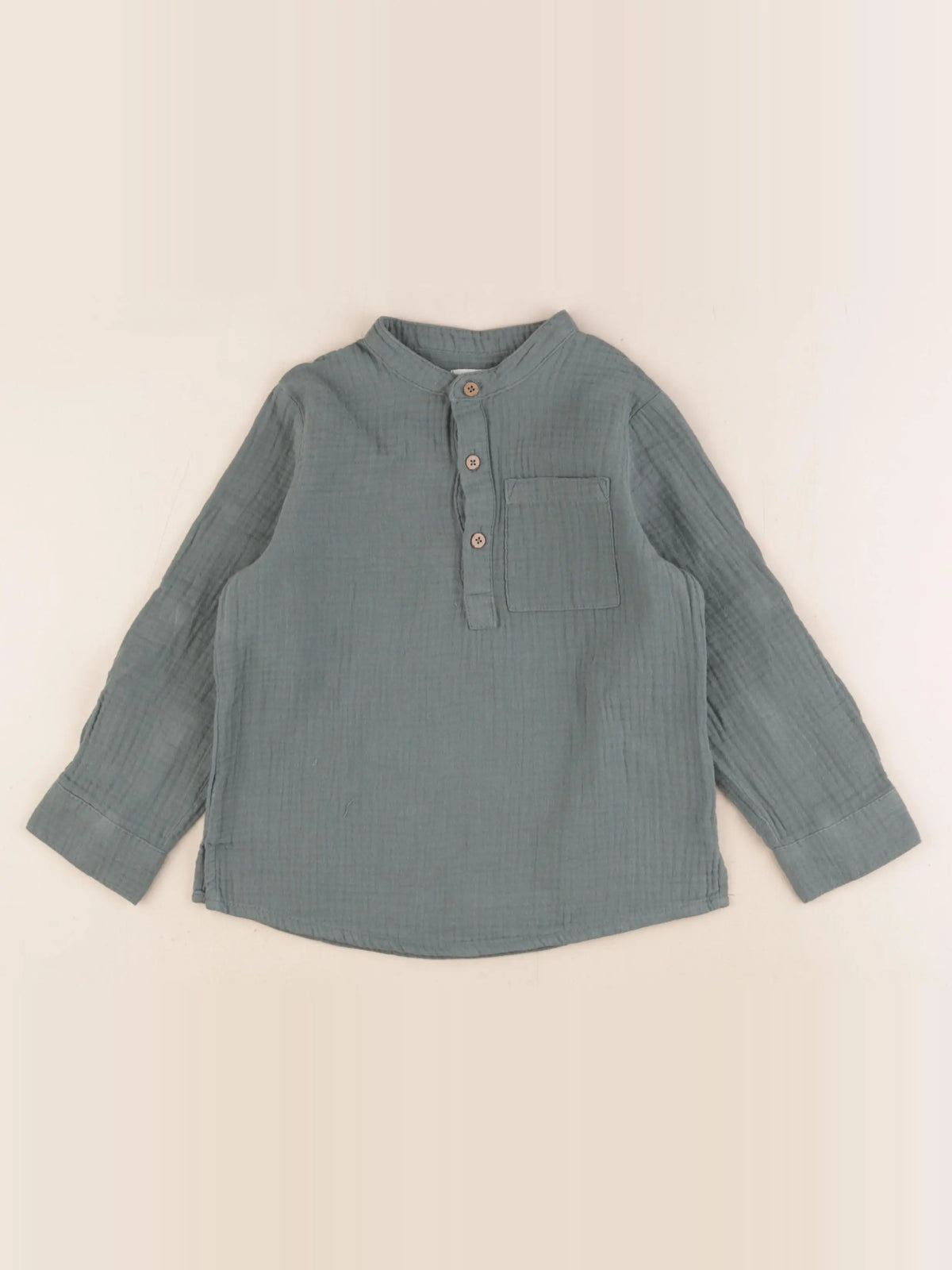 Vertbaudet - chemise vert - 5 ans