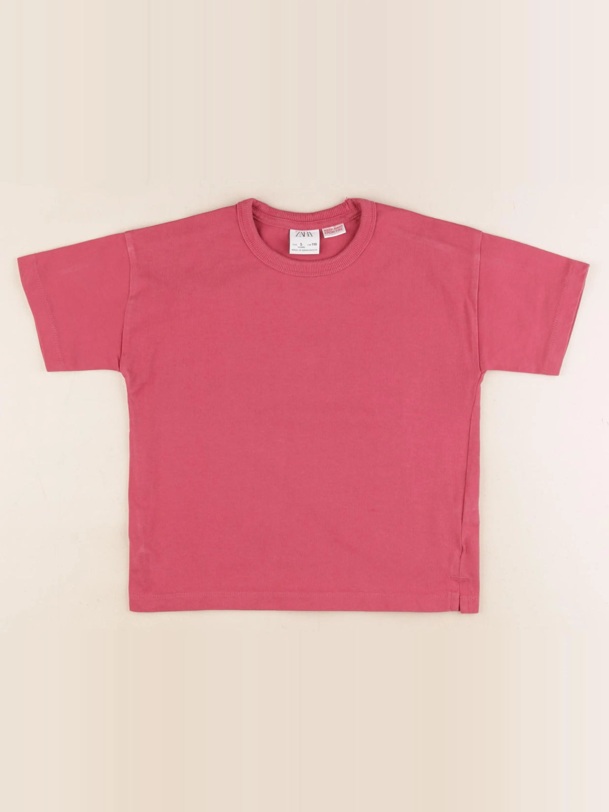 Zara - tee-shirt rouge - 5 ans