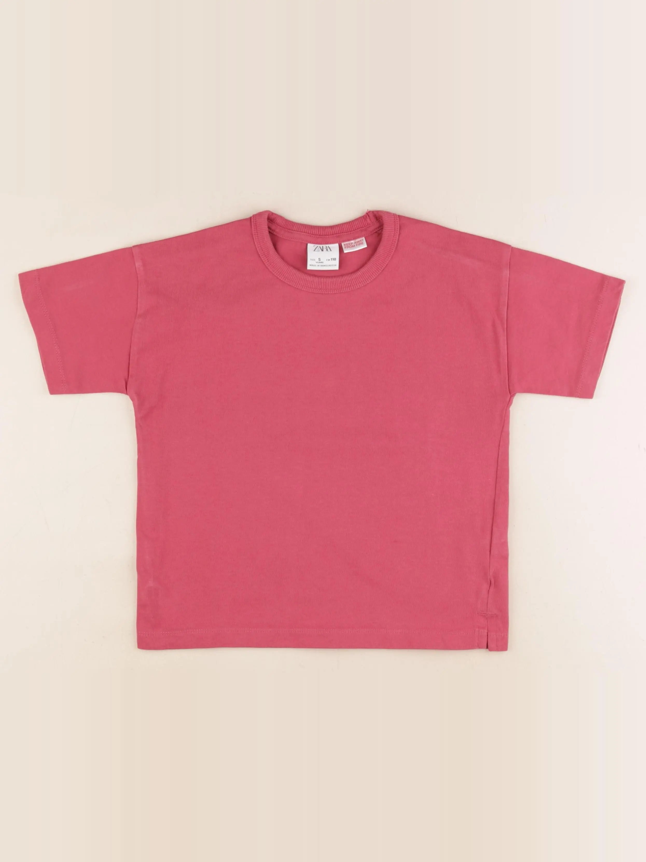 Zara - tee-shirt rouge - 5 ans