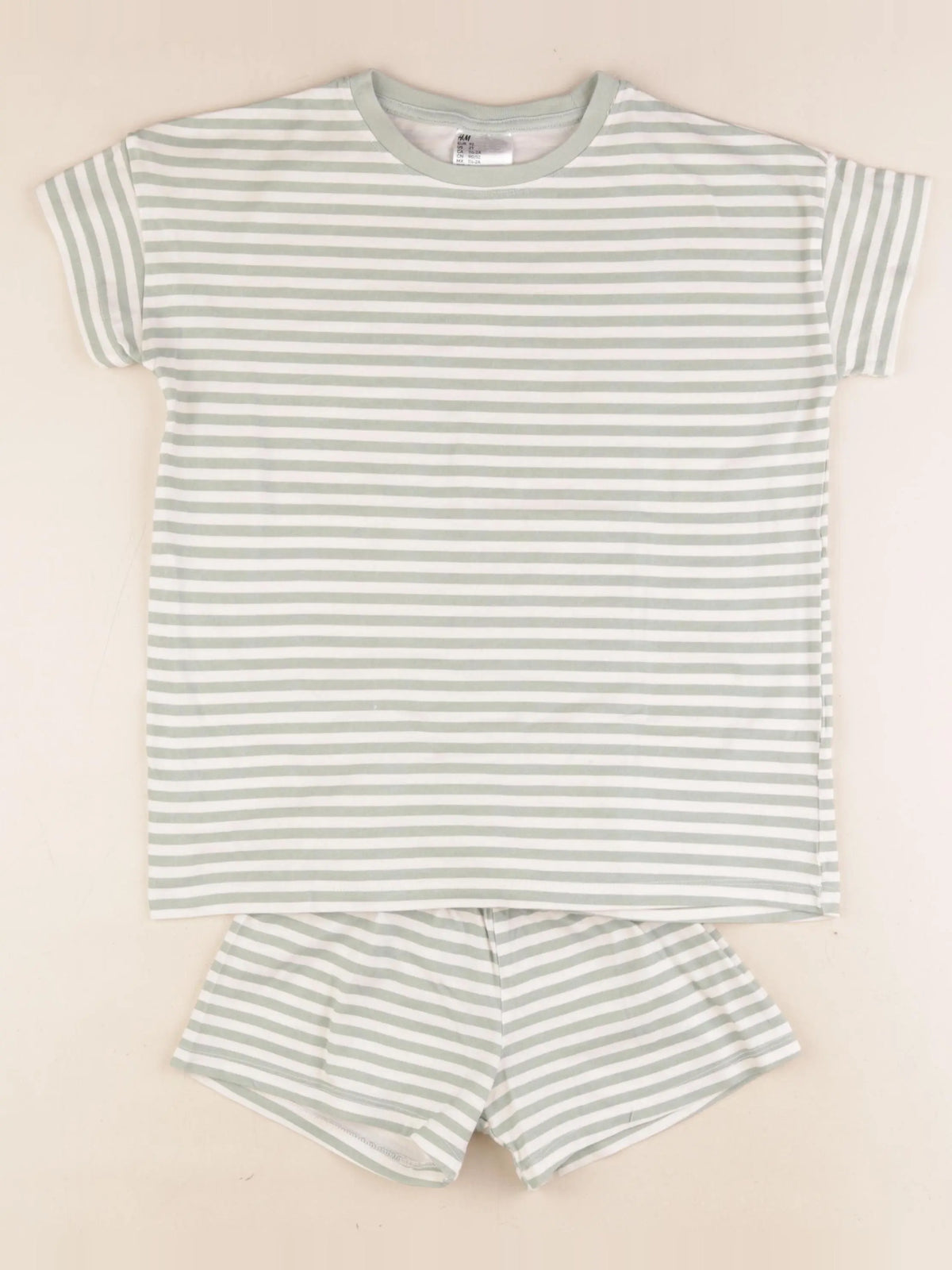 H&M - pyjama coton vert - 18/24 mois