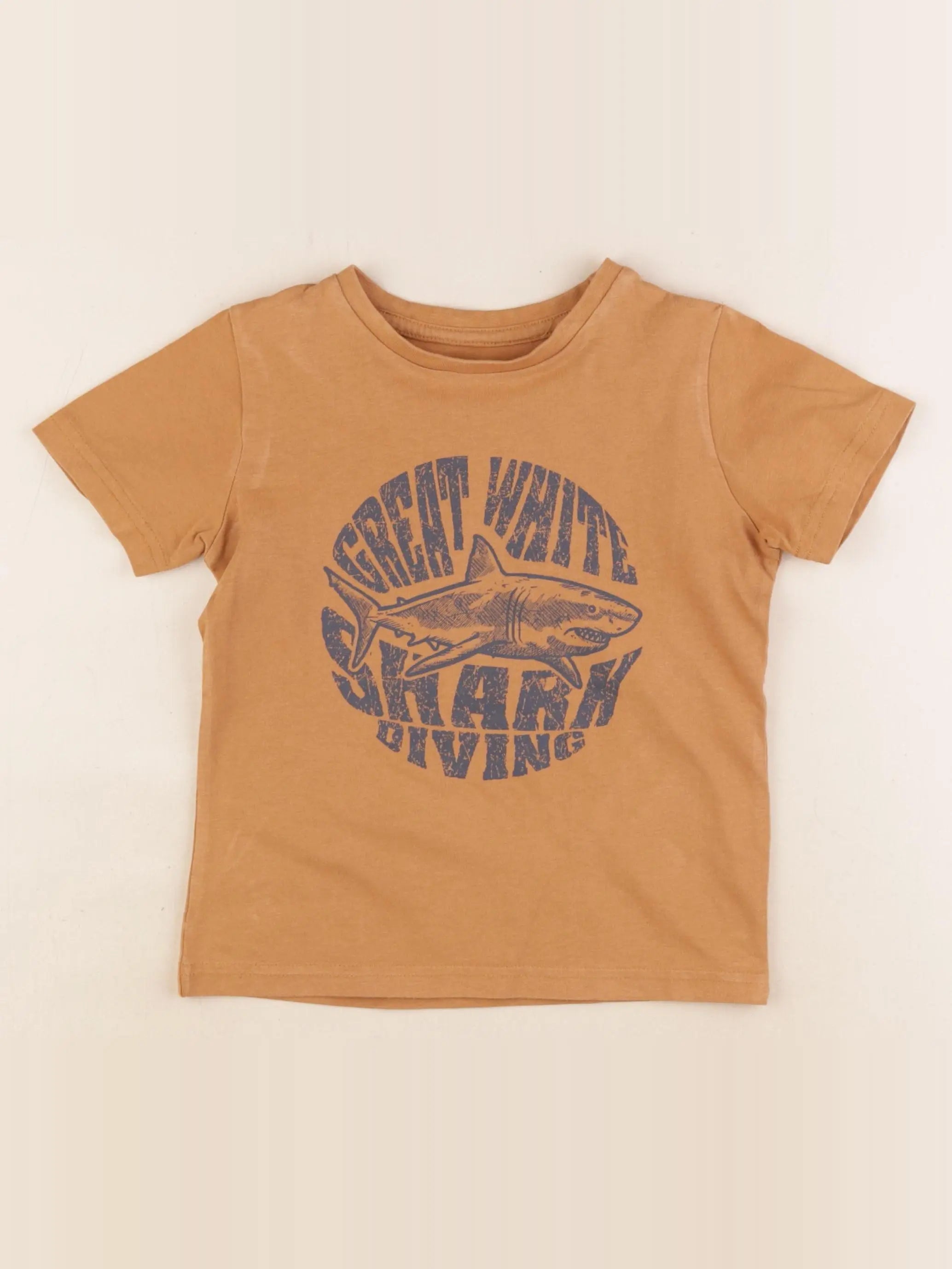 Vertbaudet - tee-shirt marron - 5 ans