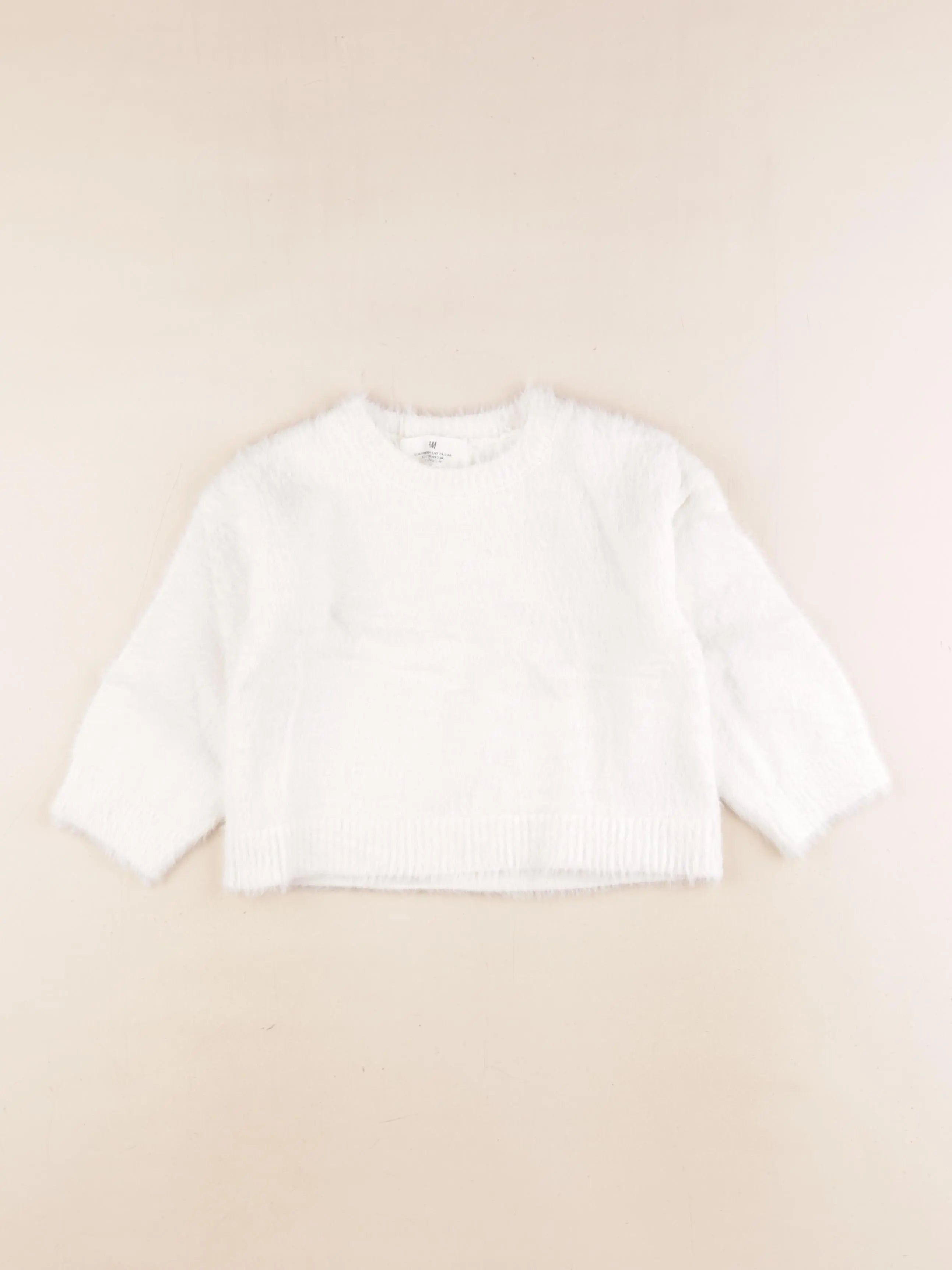 H&M - pull blanc - 2/4 ans