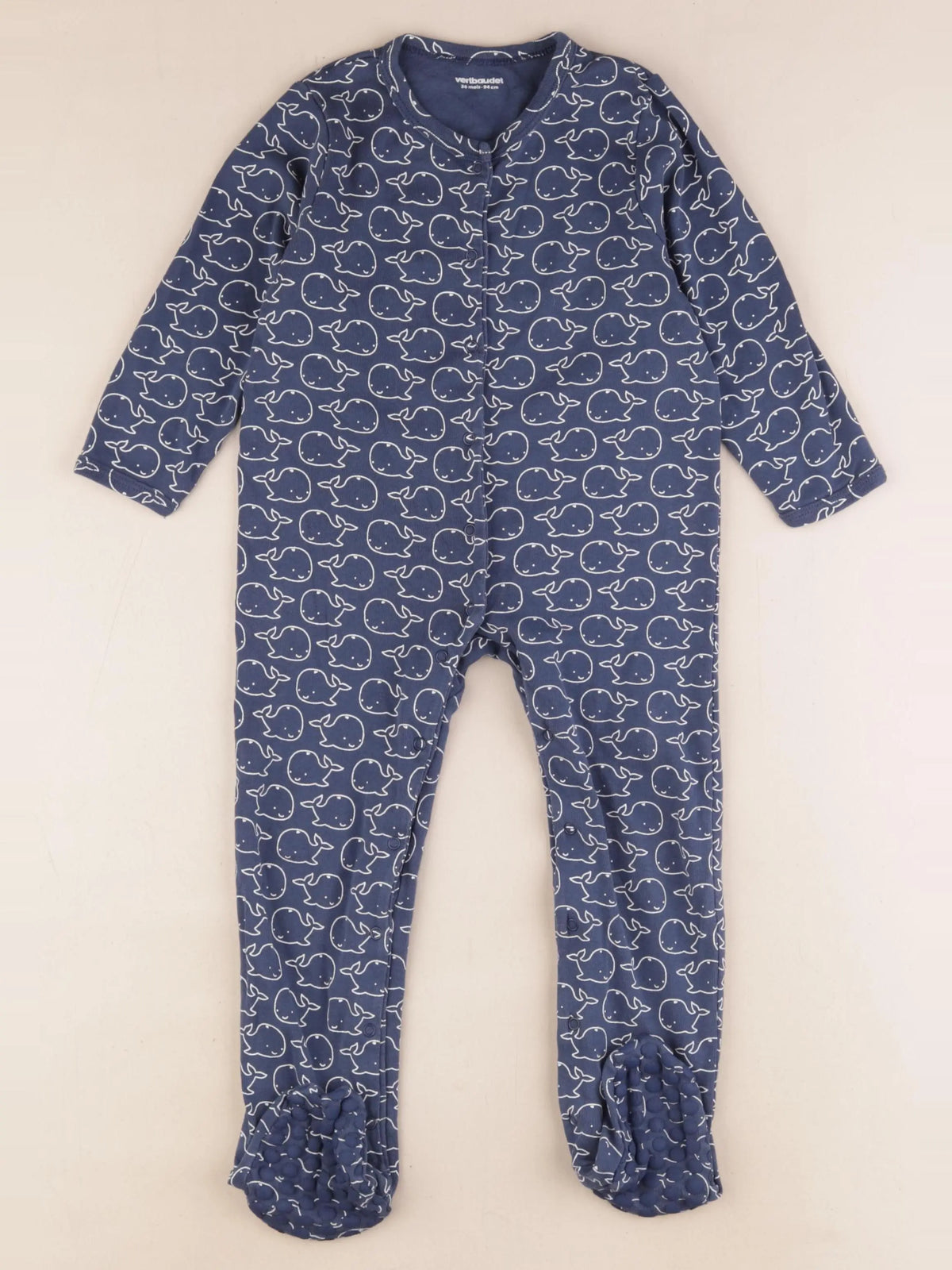 Vertbaudet - pyjama coton bleu - 3 ans