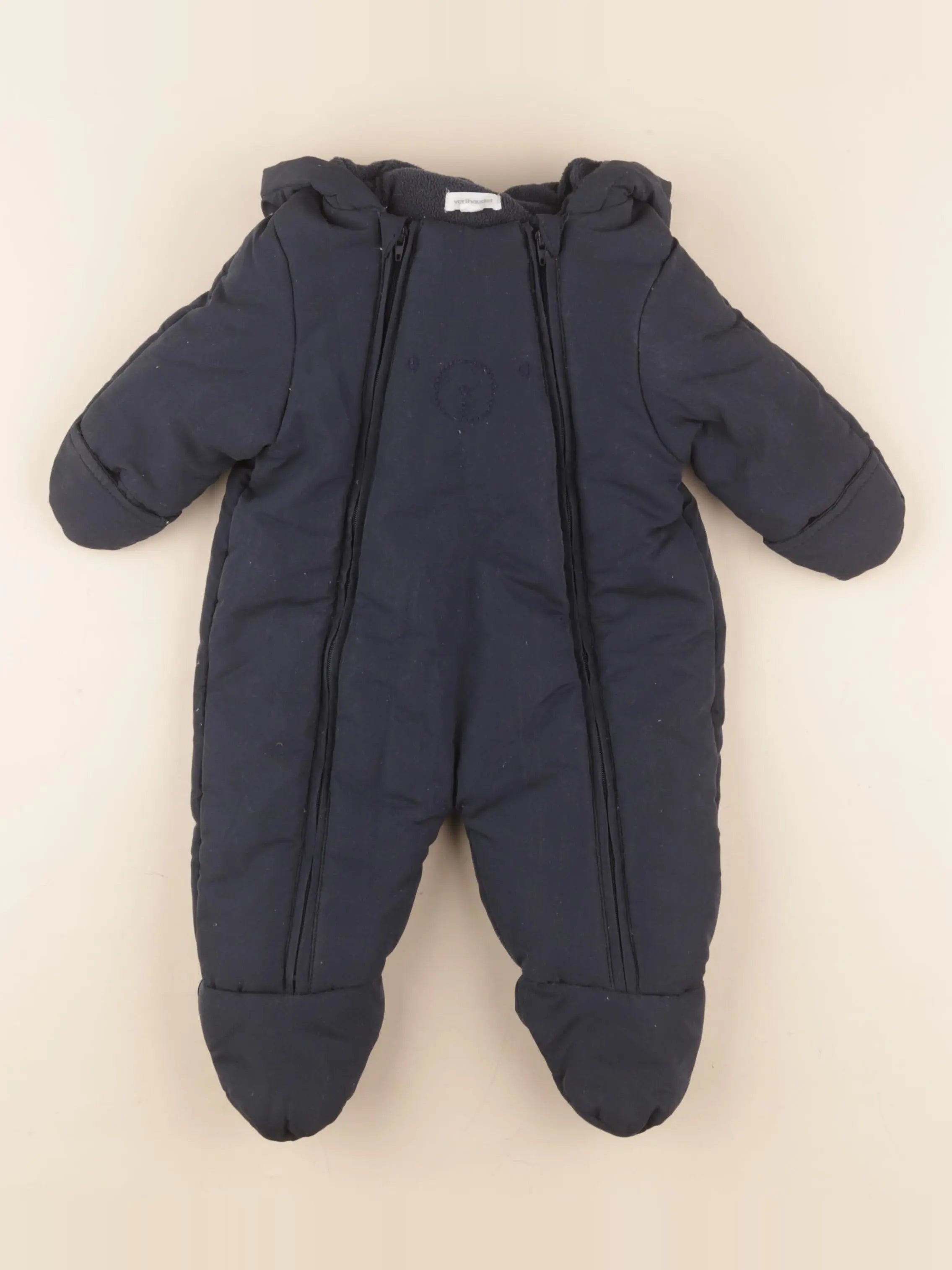 Vertbaudet - combi-pilote bleu - 3 mois