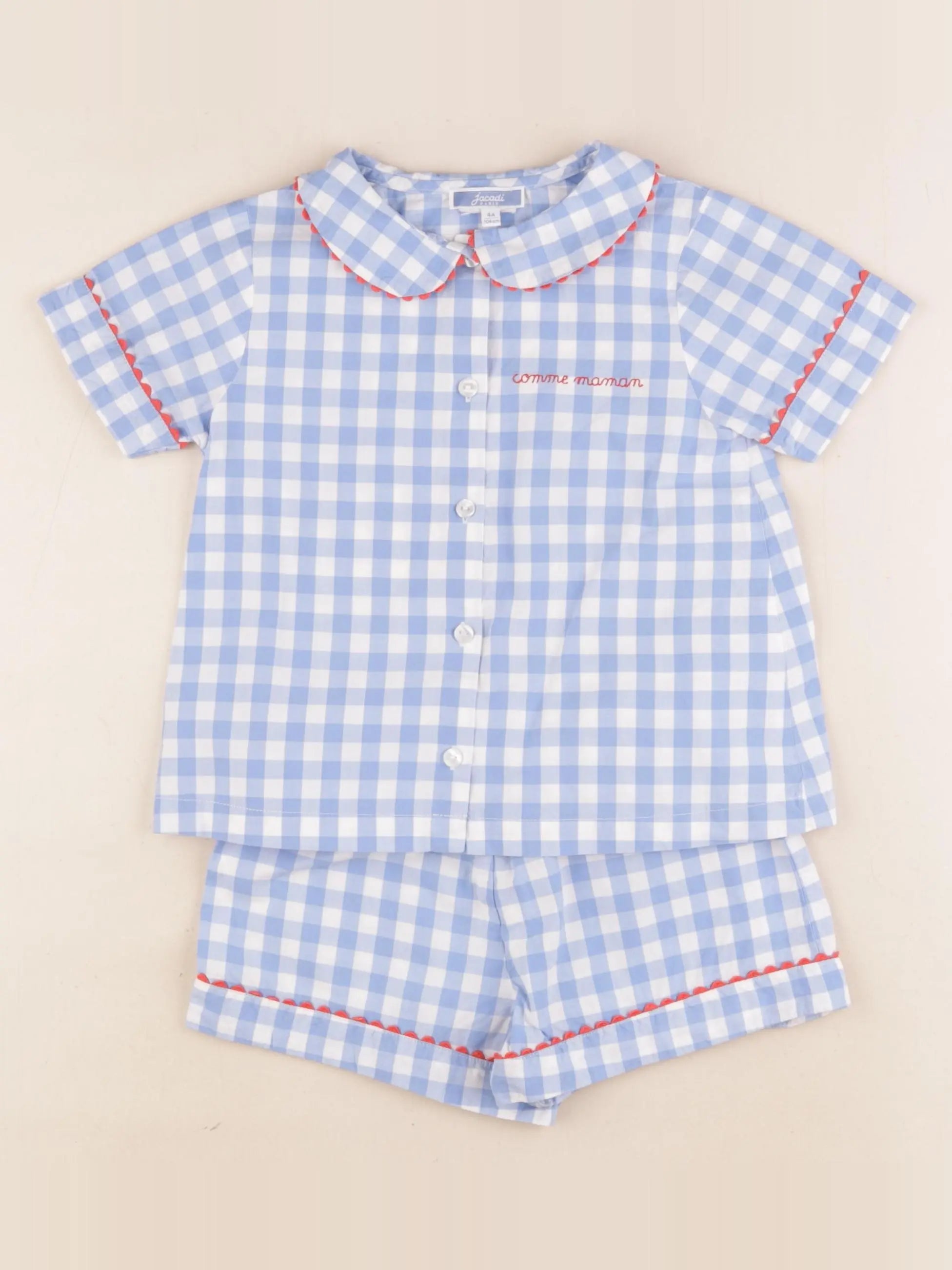 Jacadi - pyjama coton bleu - 4 ans