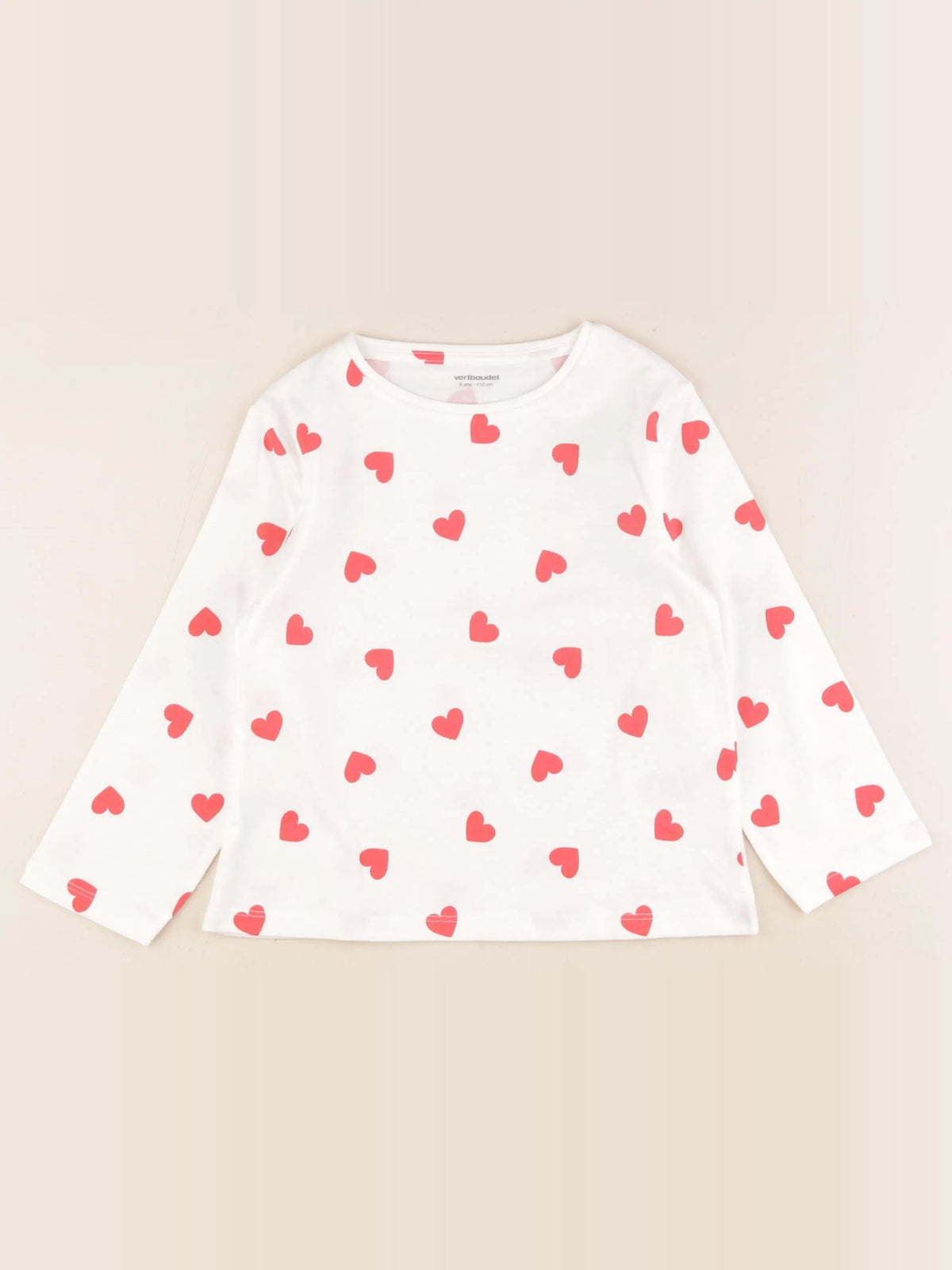 Vertbaudet - tee-shirt blanc - 5 ans