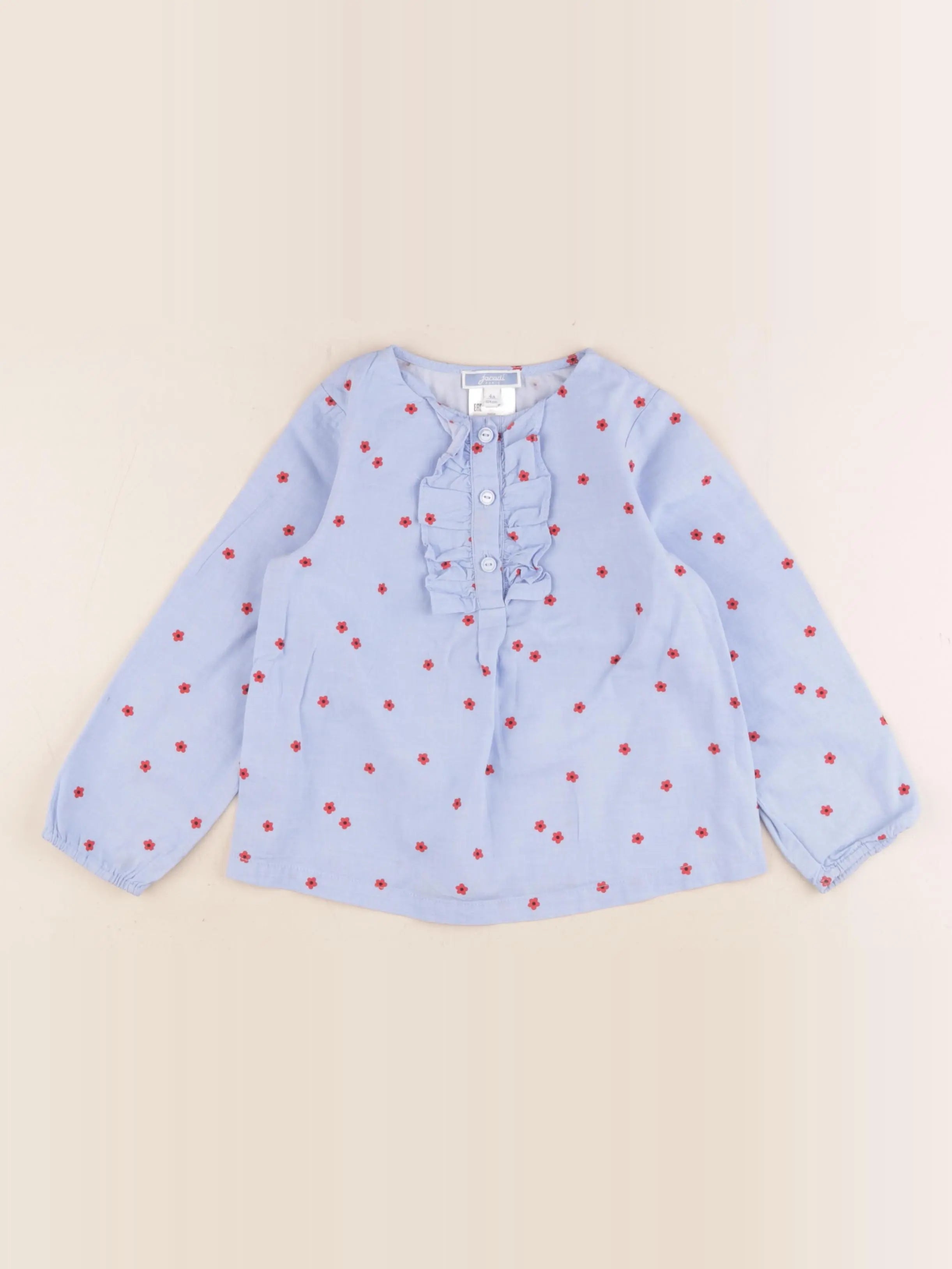 Jacadi - blouse bleu - 4 ans
