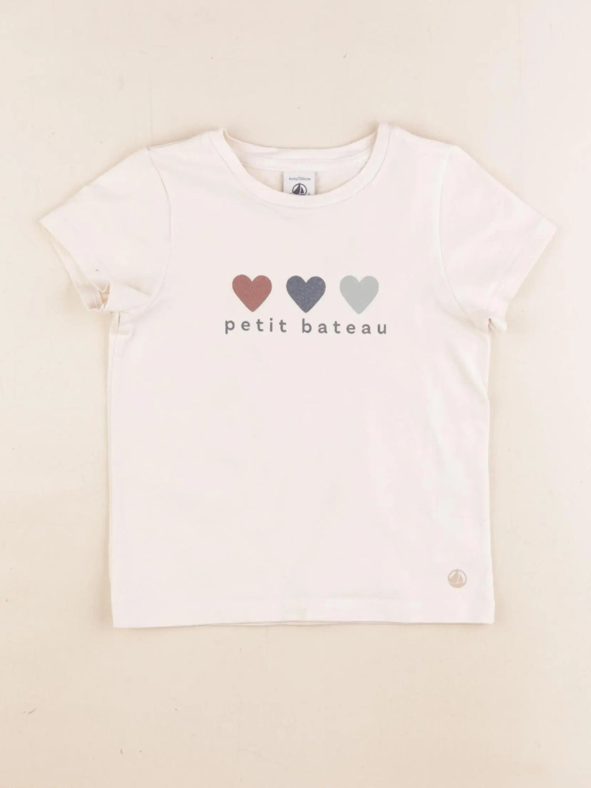 Petit Bateau - tee-shirt blanc - 4 ans