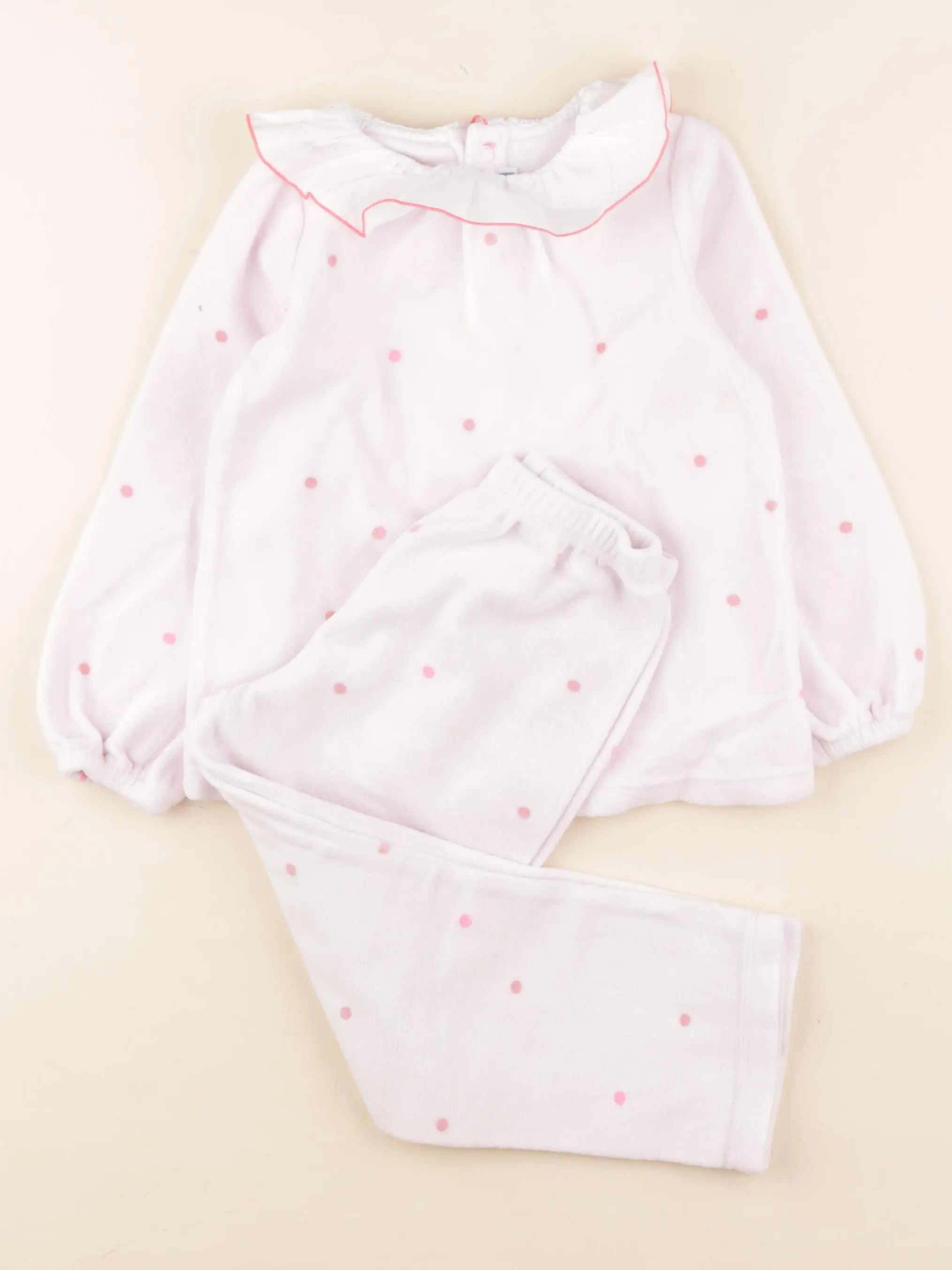 Jacadi - pyjama velours rose - 4 ans