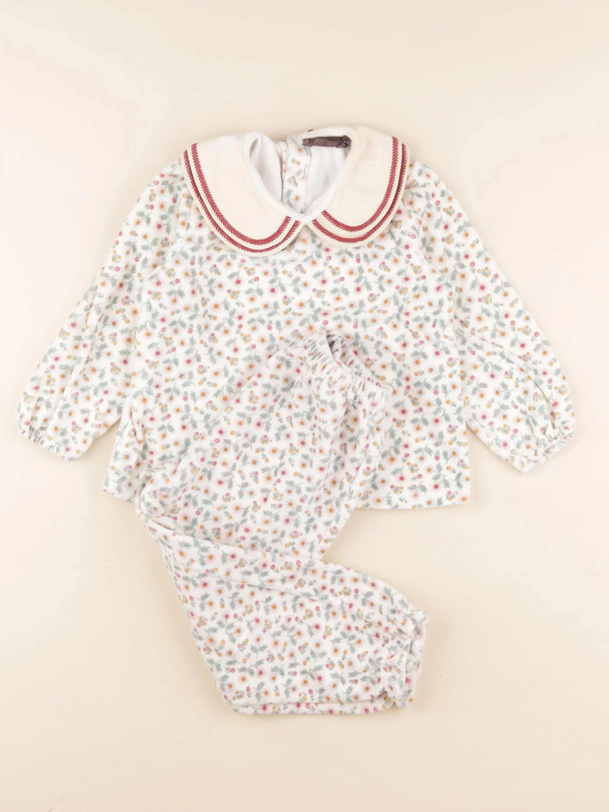Boutchou - pyjama velours multicolore - 4 ans