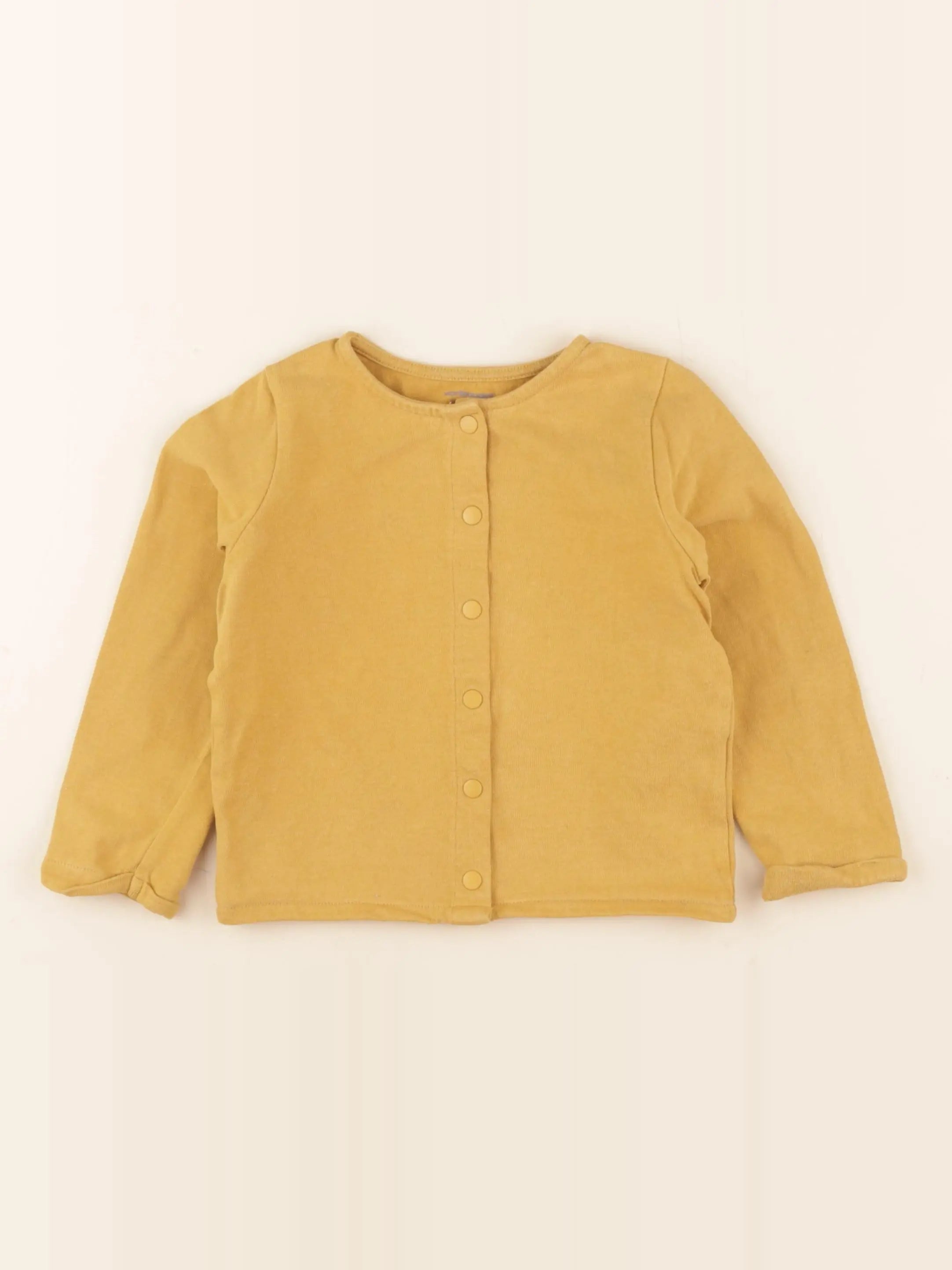 Vertbaudet - gilet jaune - 4 ans