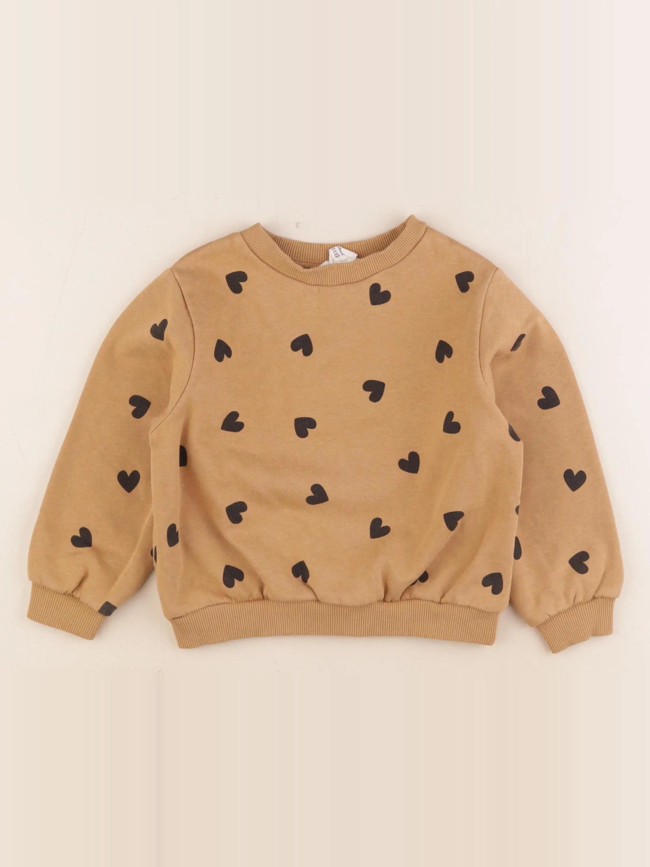 H&M - sweat marron - 2/4 ans