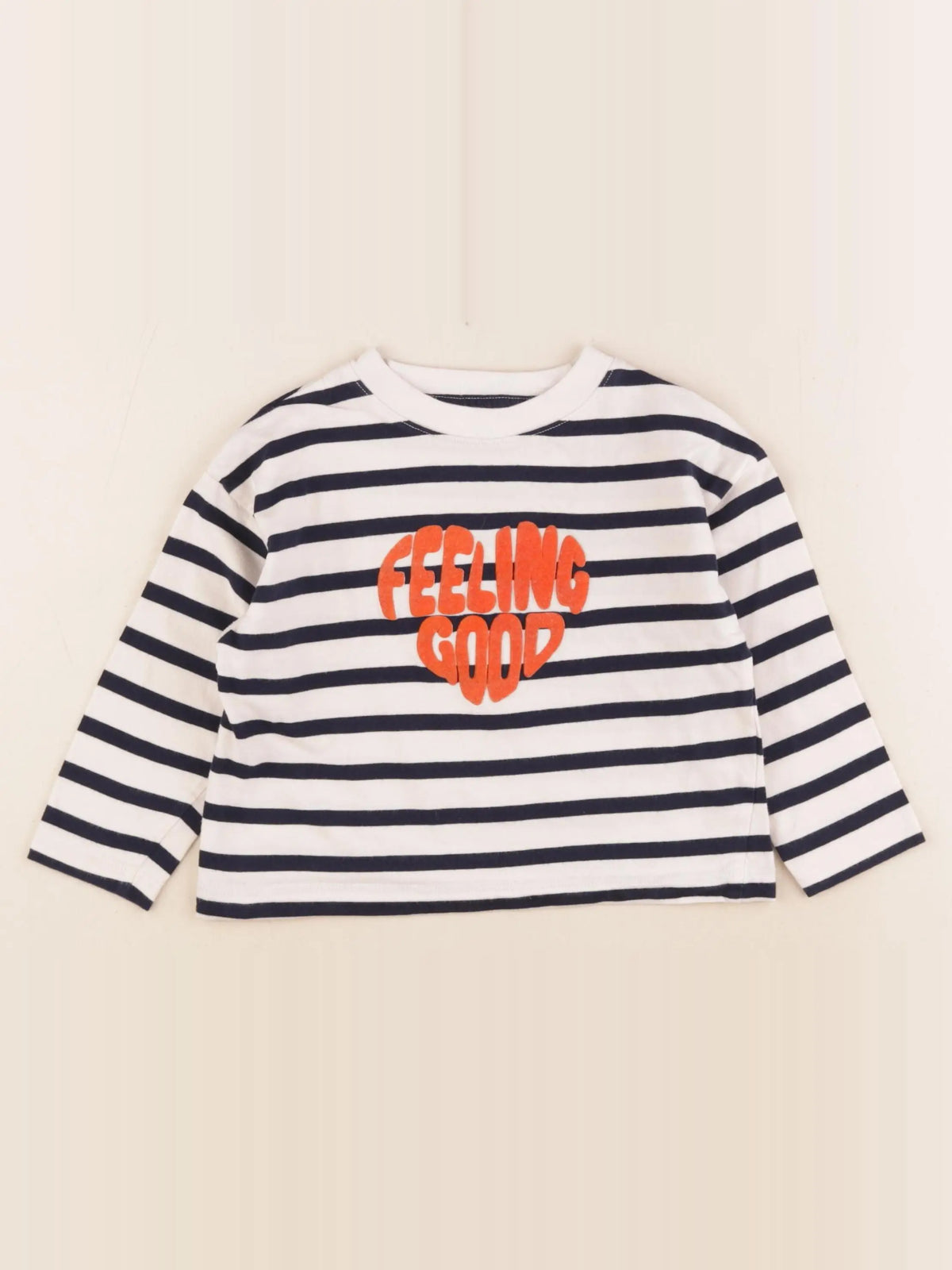 Monoprix - tee-shirt blanc, bleu - 4 ans