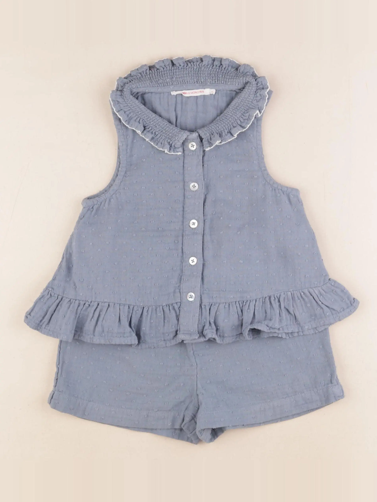 Monoprix - ensemble bleu - 4 ans