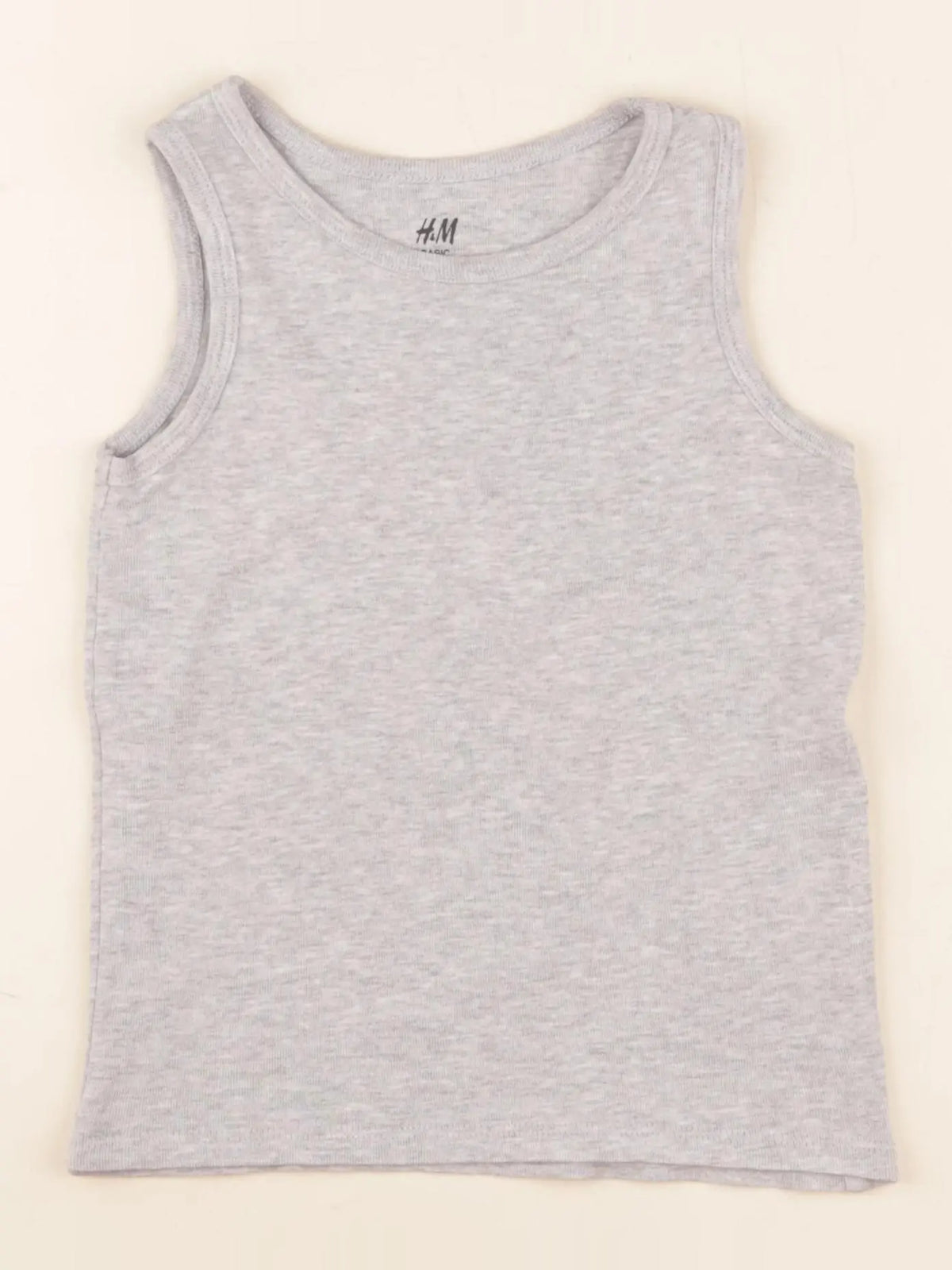 H&M - débardeur gris - 2/4 ans