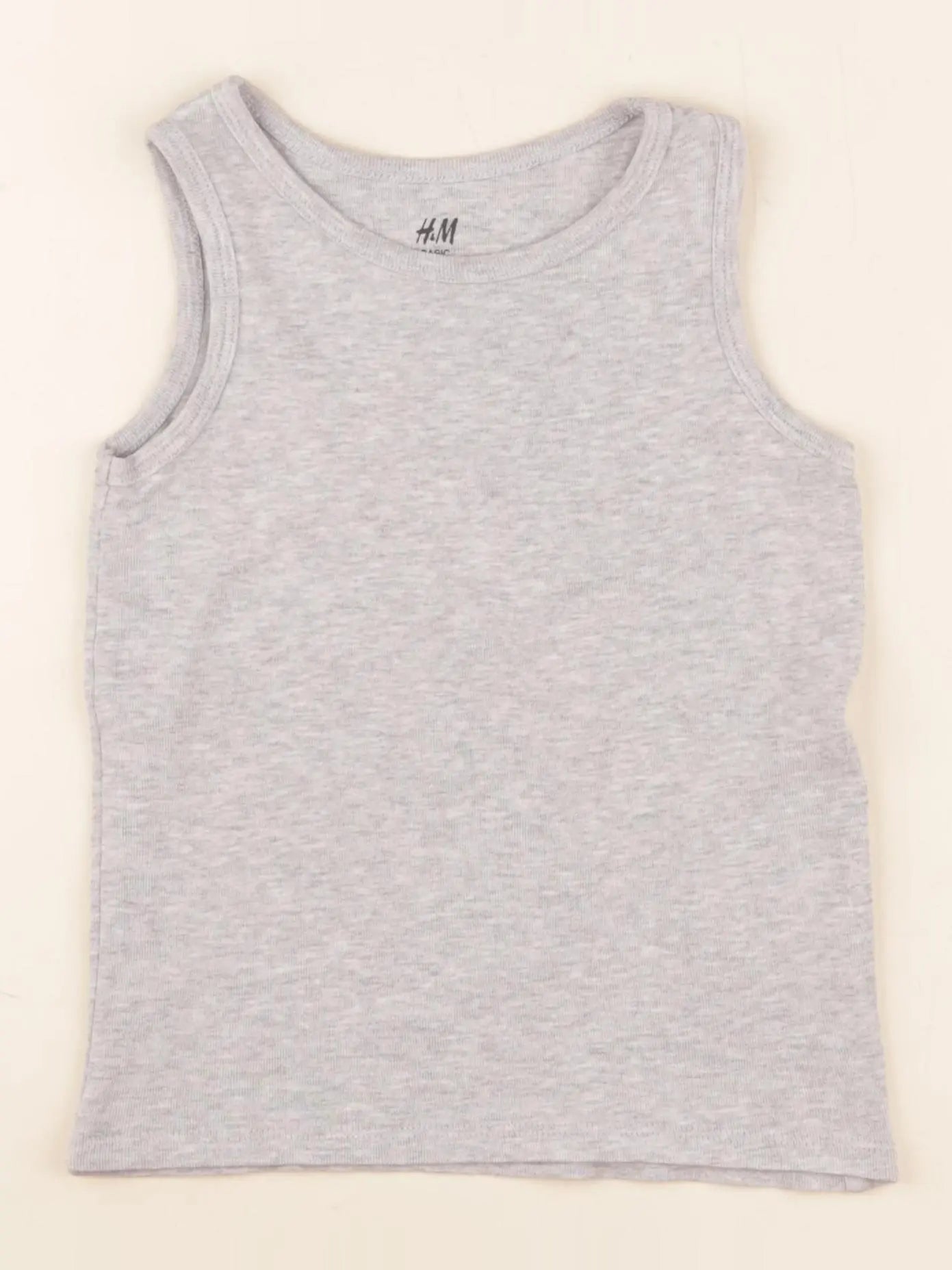 H&M - débardeur gris - 2/4 ans