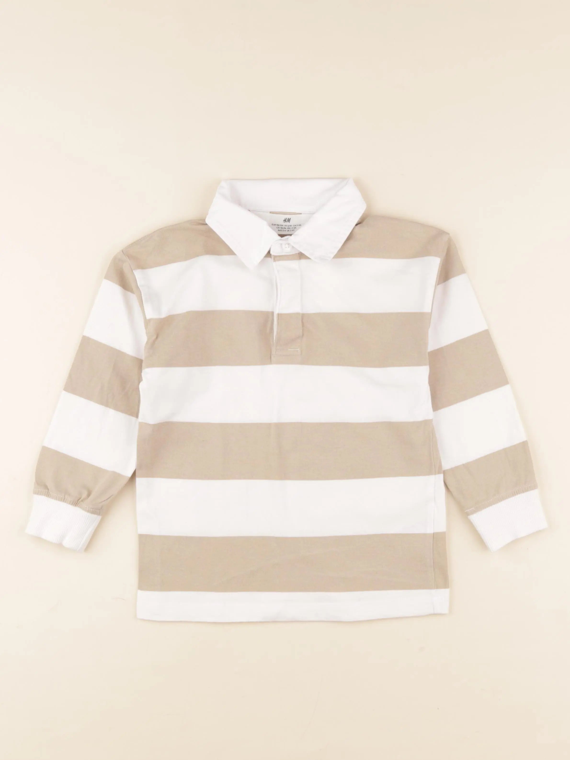 H&M - polo beige - 2/4 ans