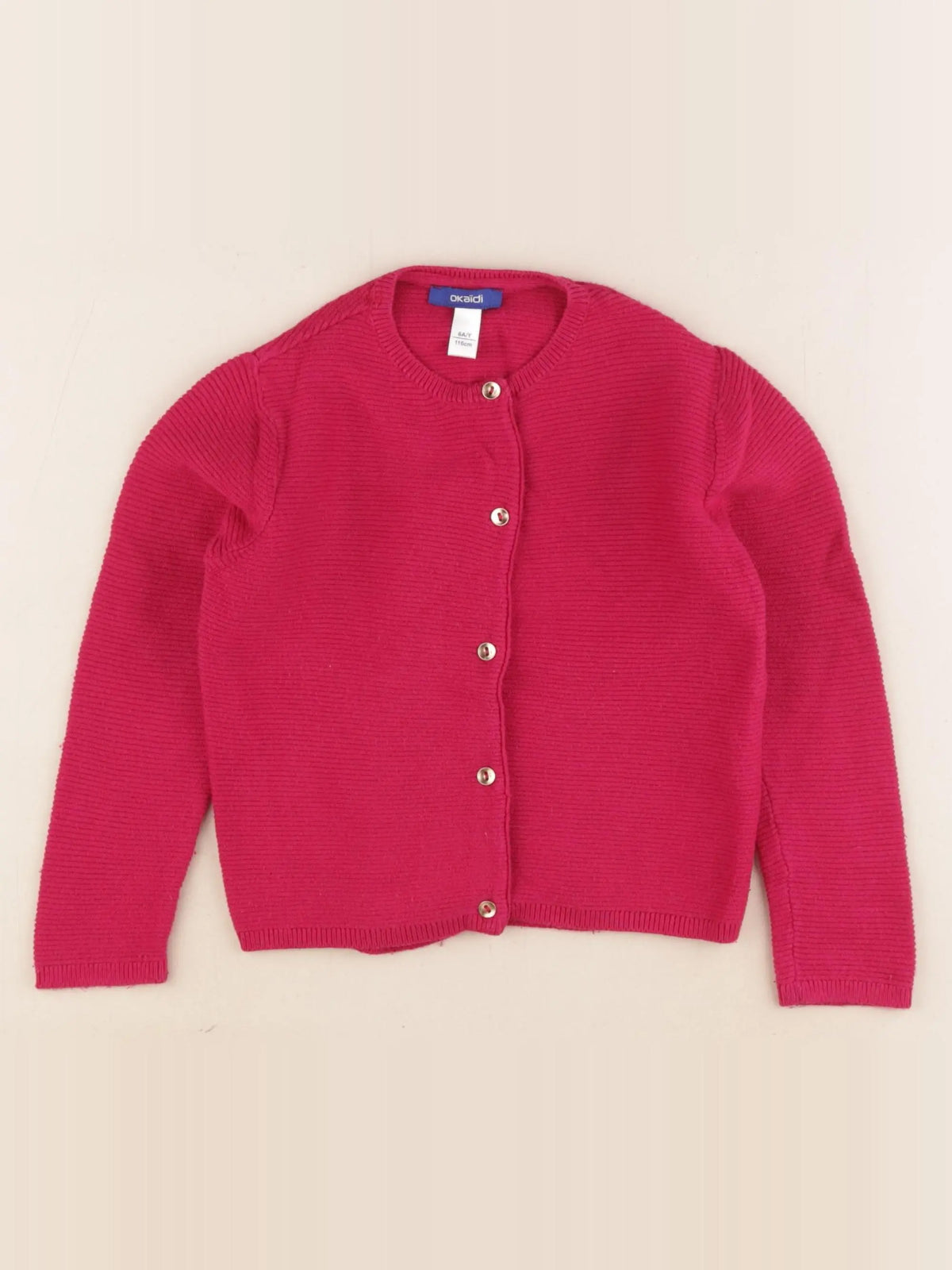 Okaidi - gilet rose - 6 ans