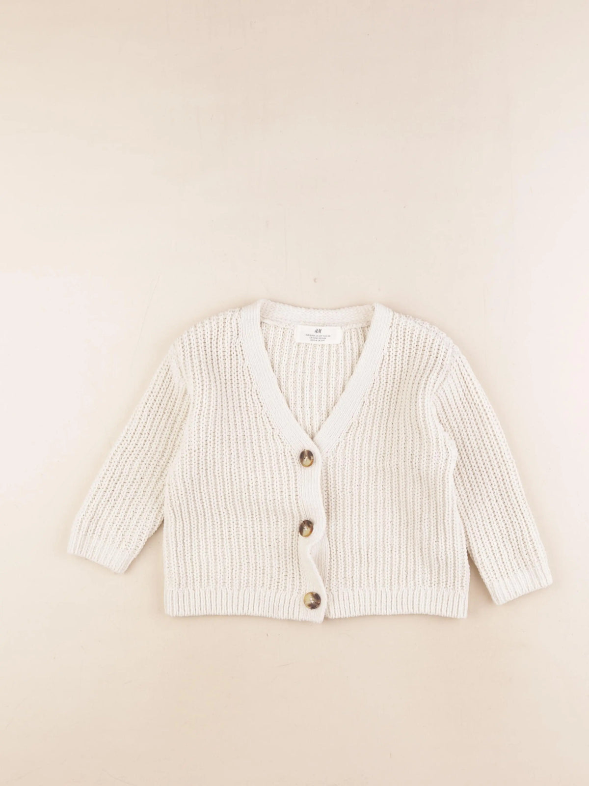 H&M - gilet beige - 2/4 ans