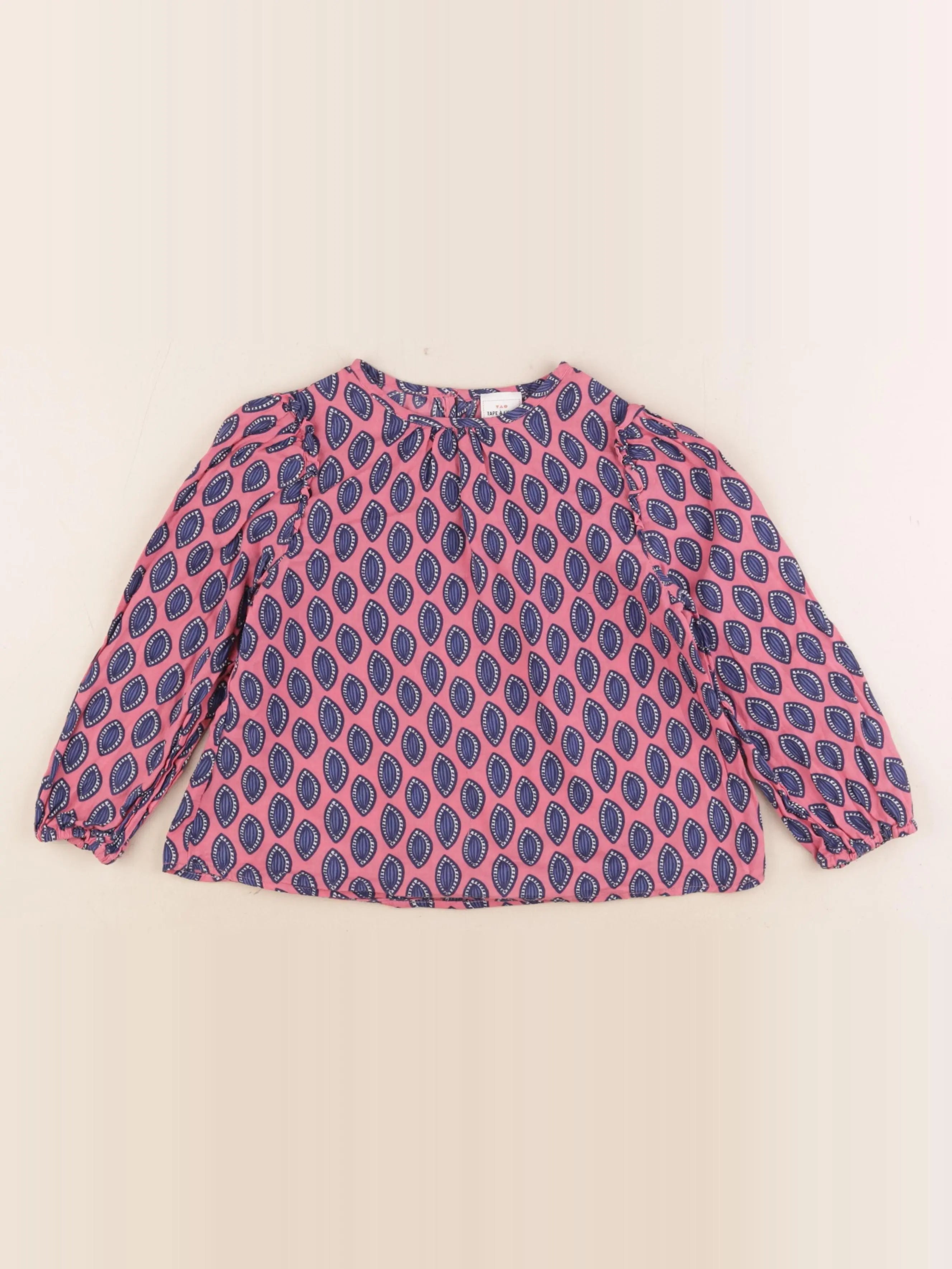 Tape à l'oeil - blouse rose, bleu - 5 ans