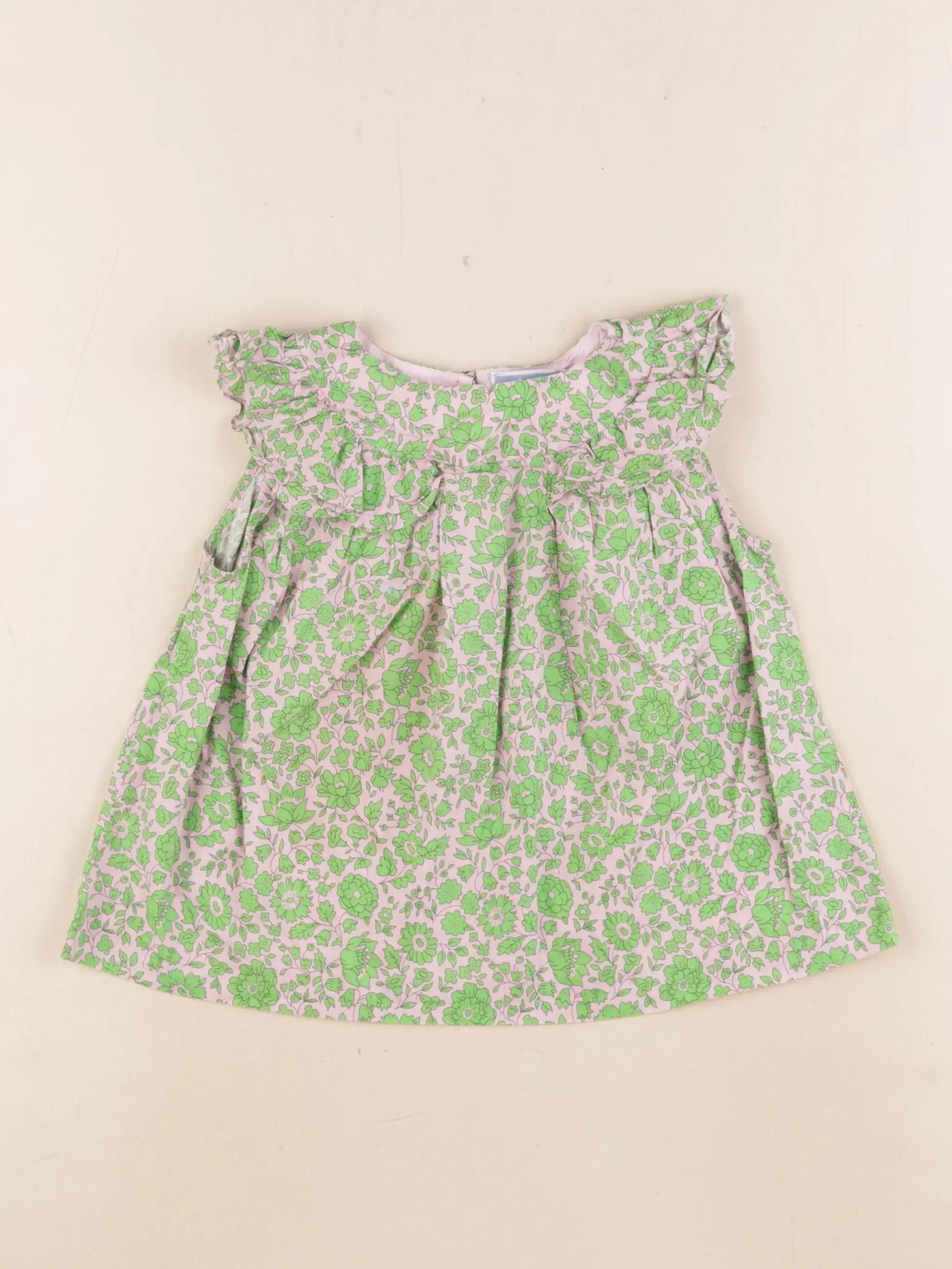 Jacadi - blouse liberty vert - 4 ans