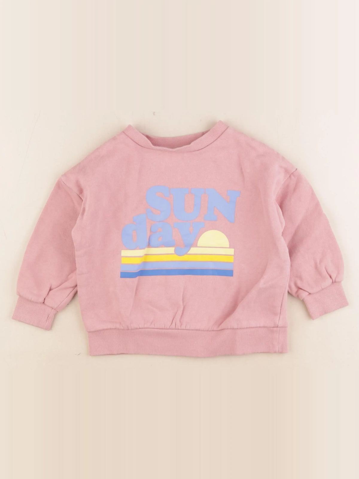 Monoprix - sweat rose - 4 ans