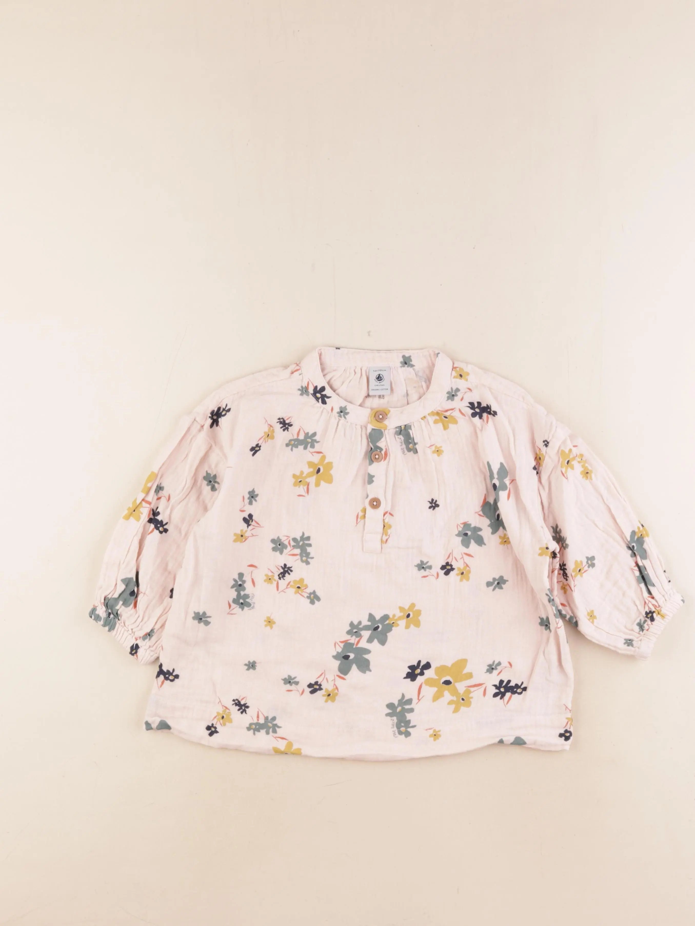Petit Bateau - blouse multicolore - 4 ans