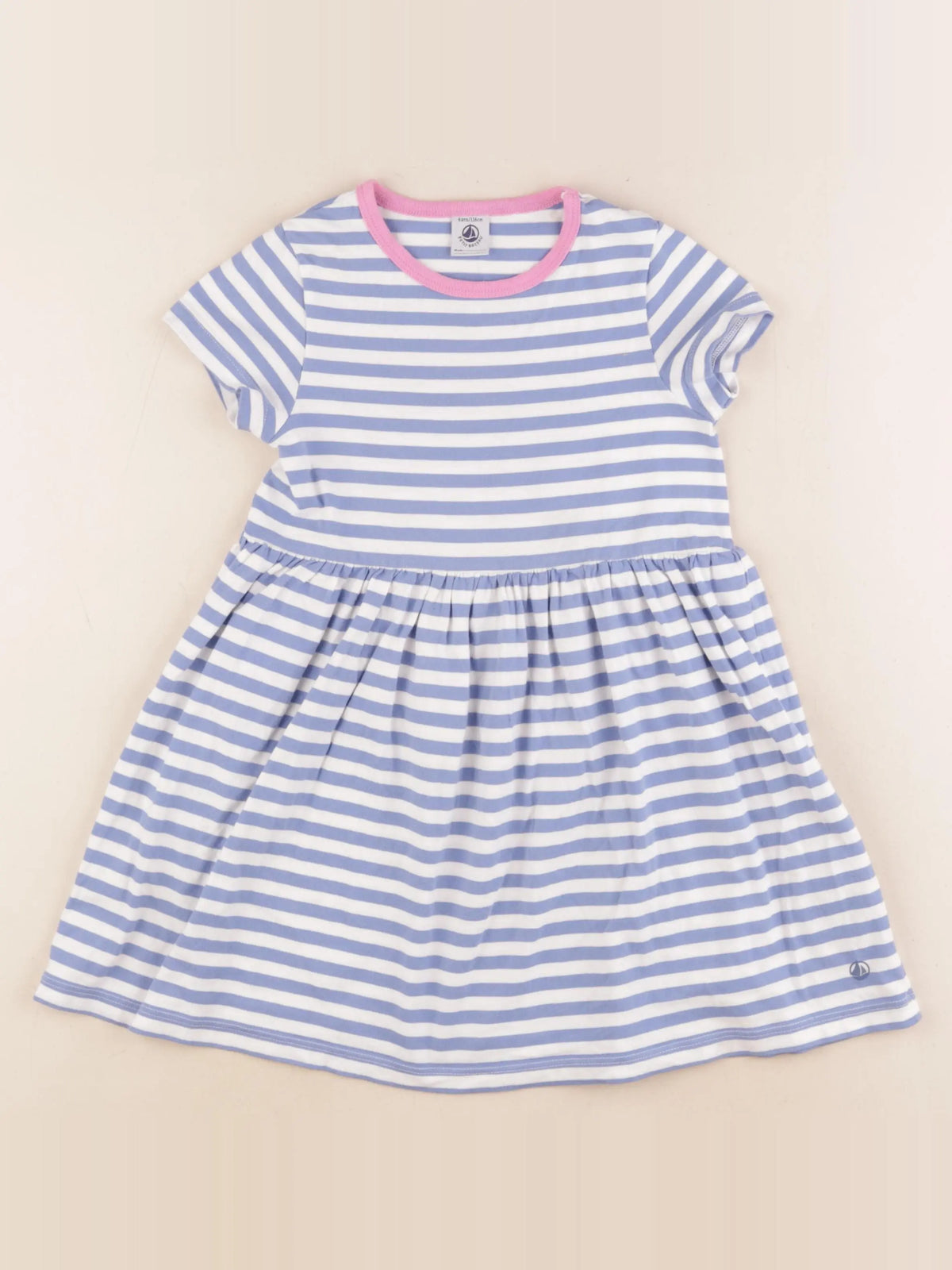 Petit Bateau - robe bleu - 6 ans