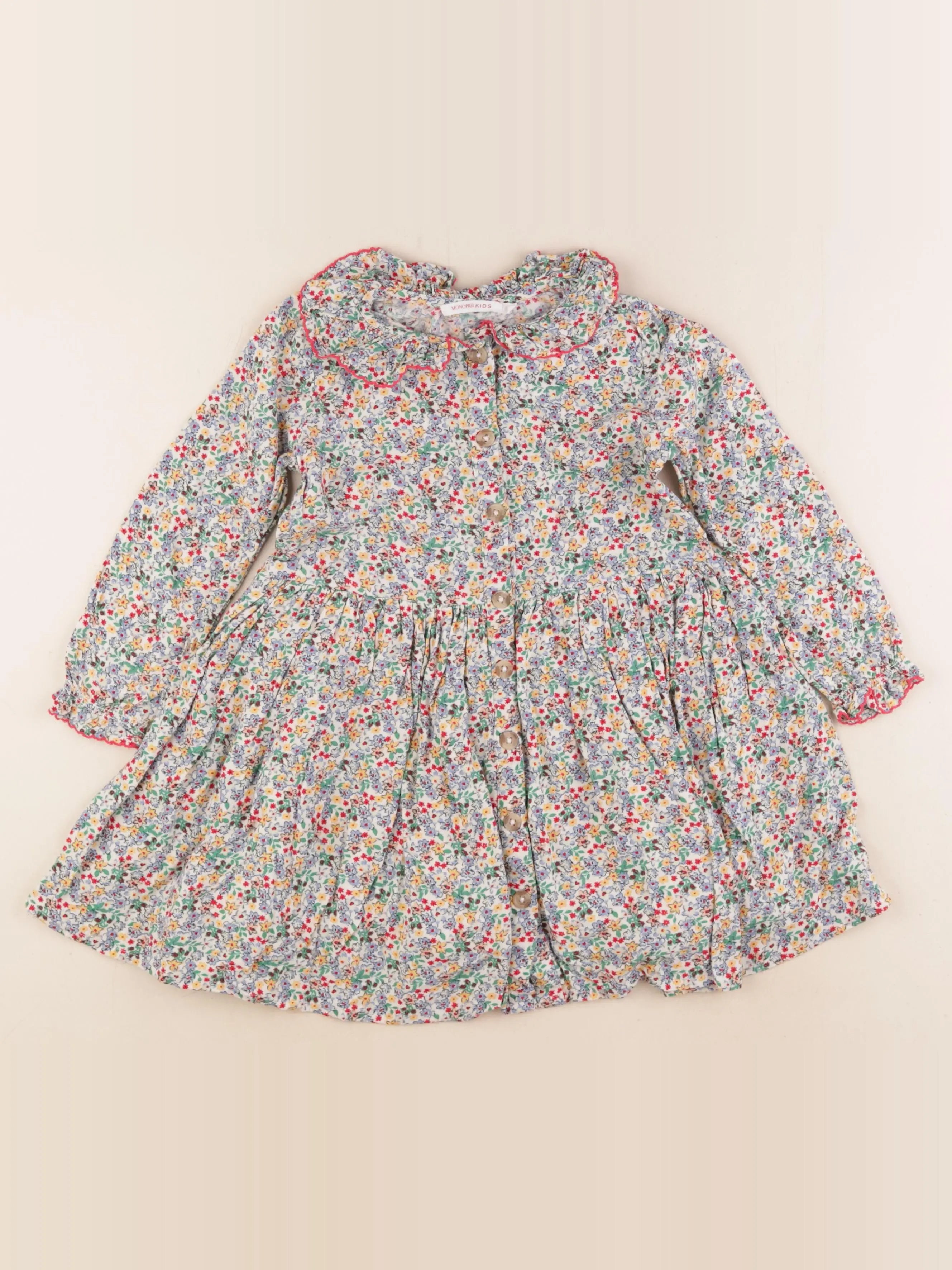 Monoprix - robe multicolore - 5 ans