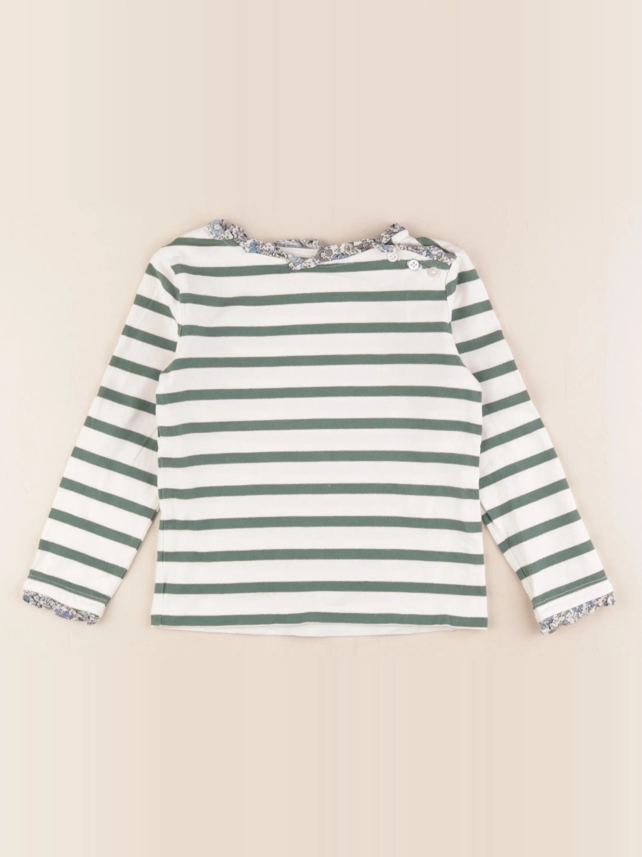 Cyrillus - tee-shirt vert - 4 ans