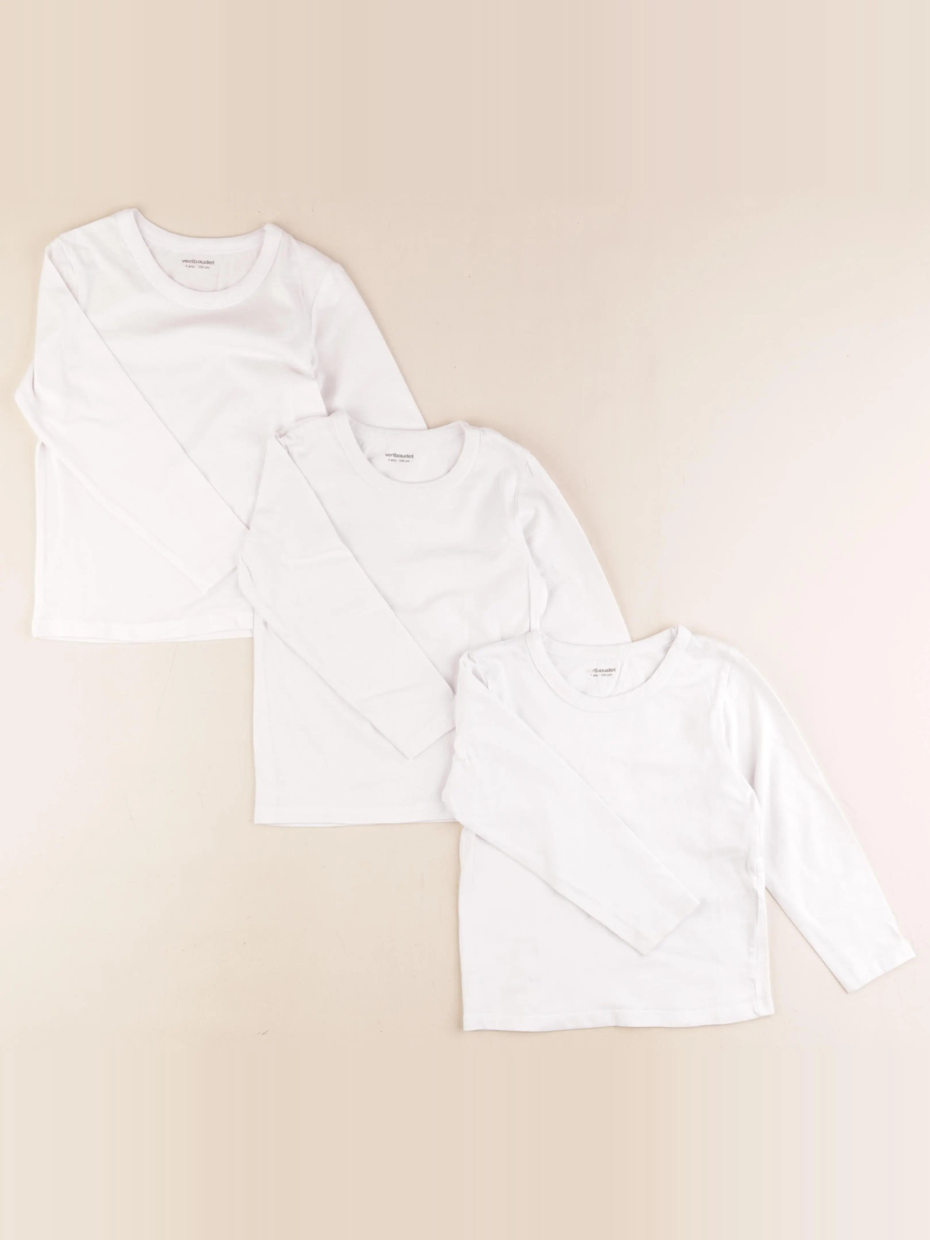 Vertbaudet - maillot de corps blanc - 3 ans