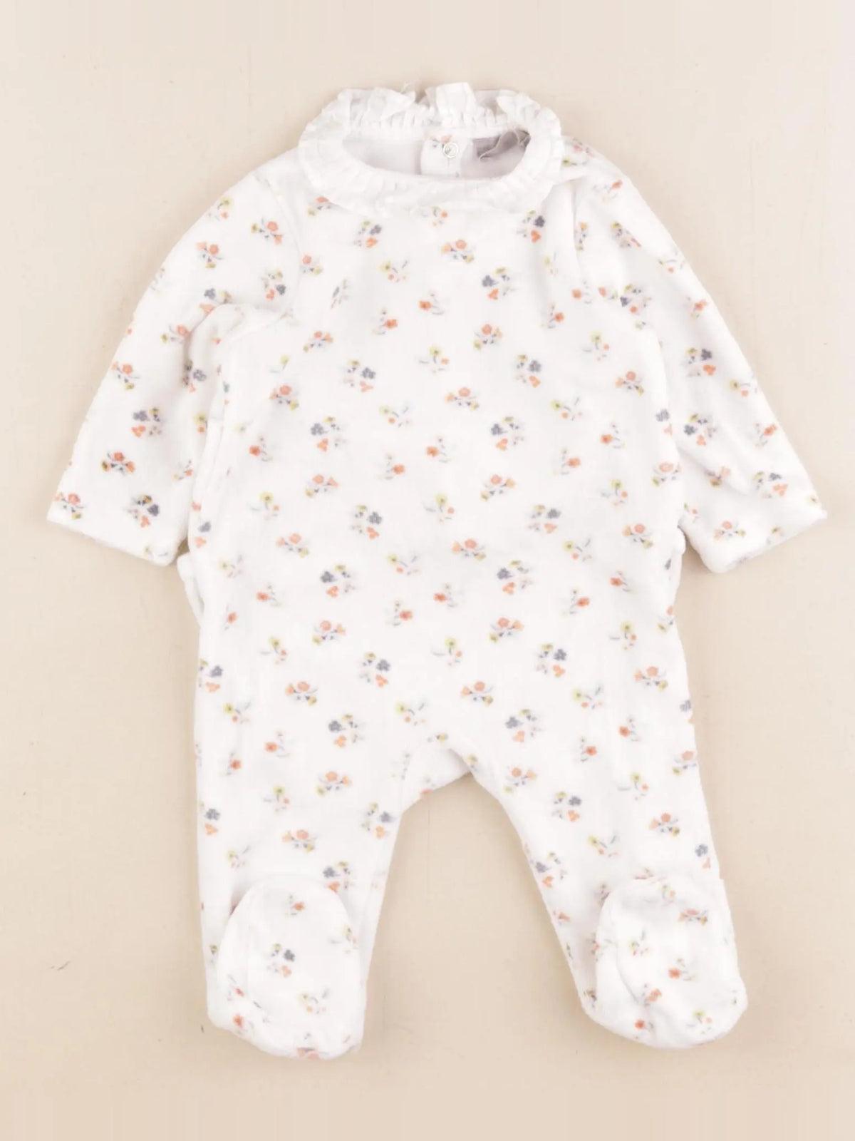Boutchou - pyjama velours multicolore - 3 mois