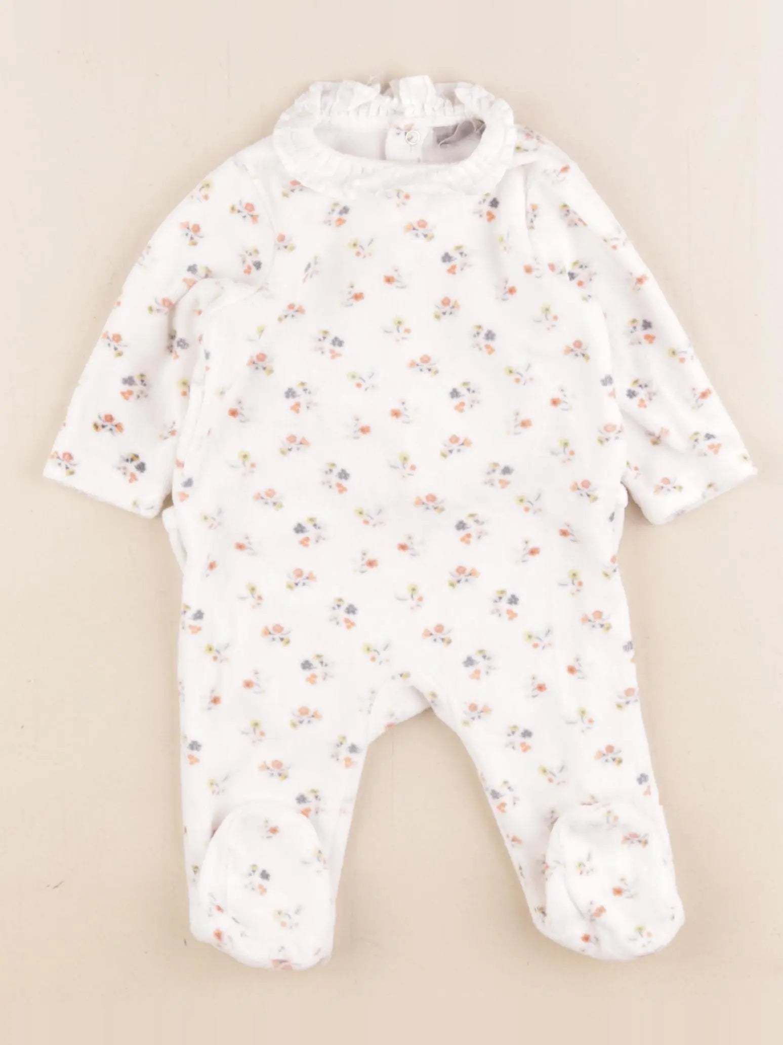 Boutchou - pyjama velours multicolore - 3 mois