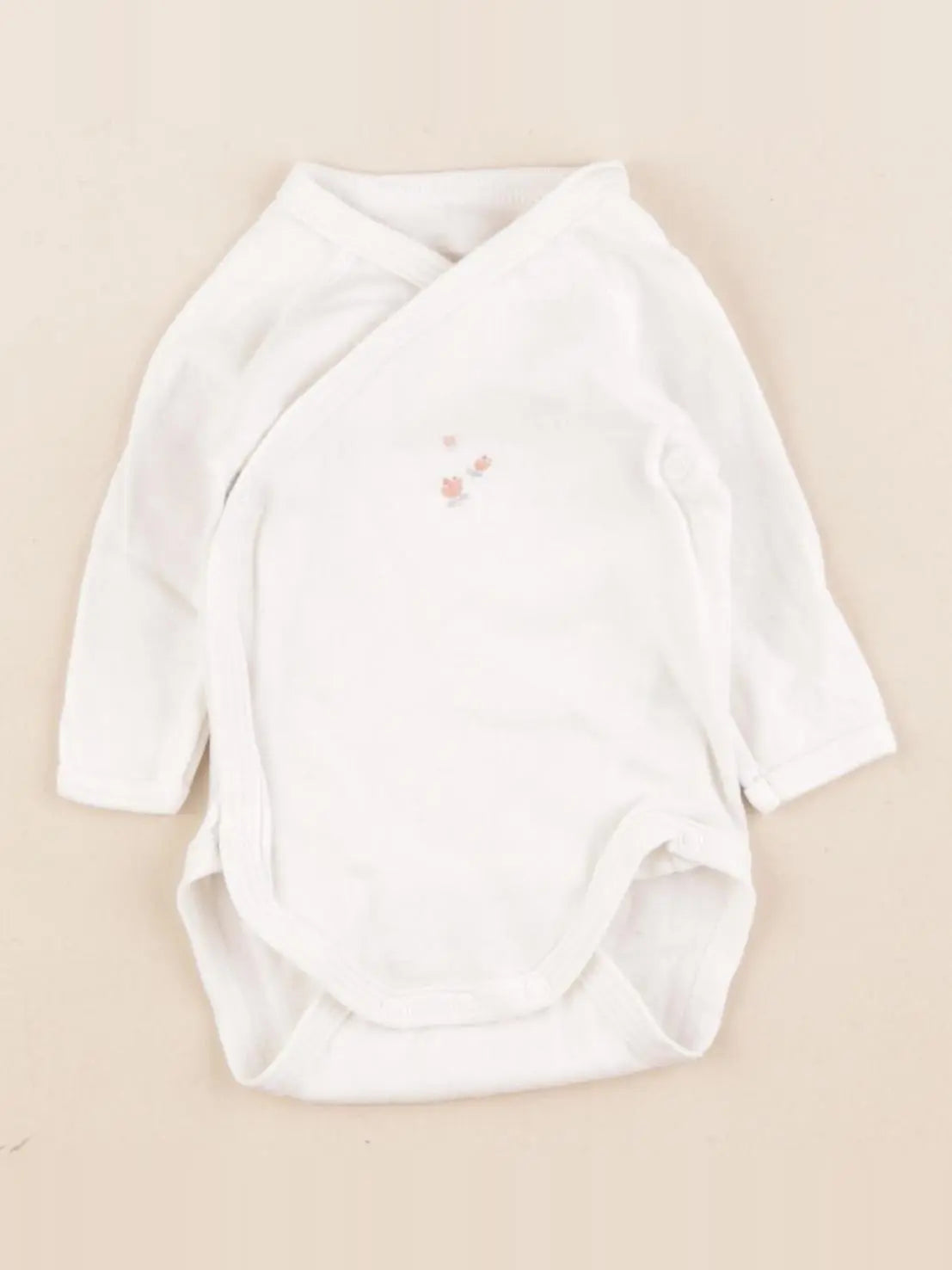Petit Bateau - body blanc - 1 mois