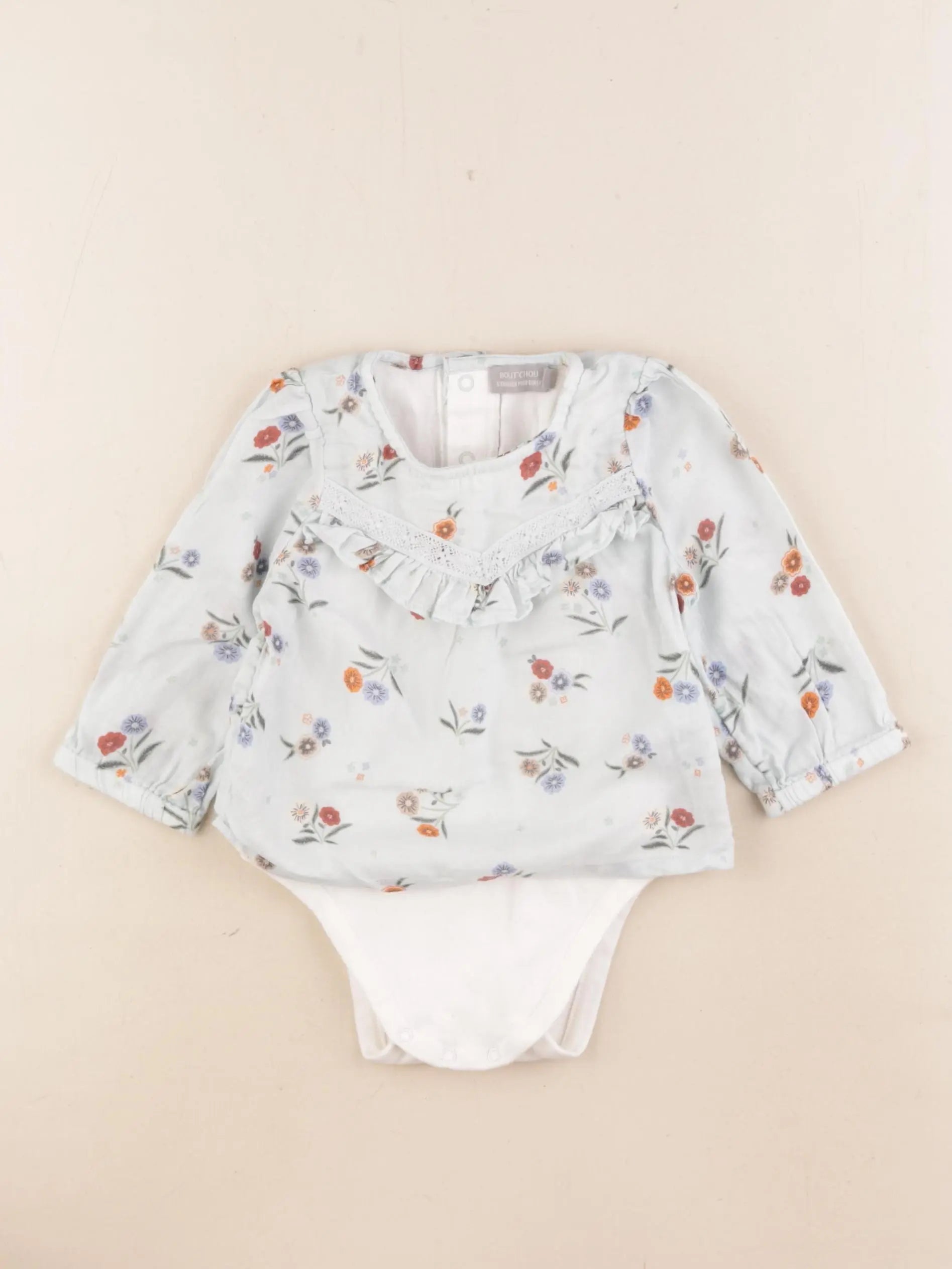 Boutchou - body blouse multicolore - 9 mois