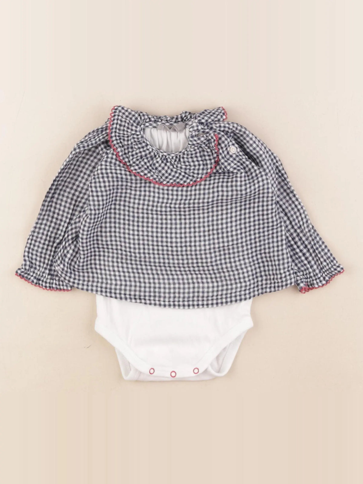 Boutchou - body blouse multicolore - 9 mois