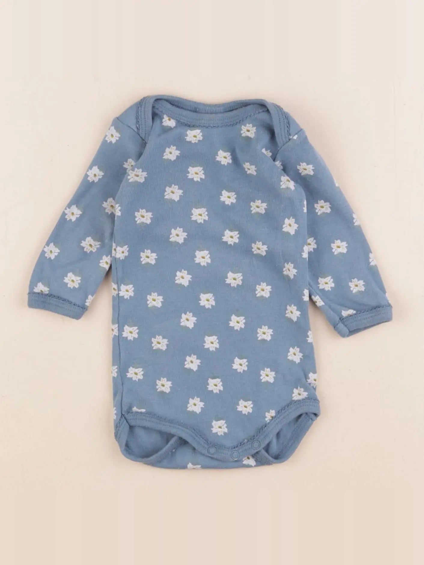 Petit Bateau - body bleu - 3 mois