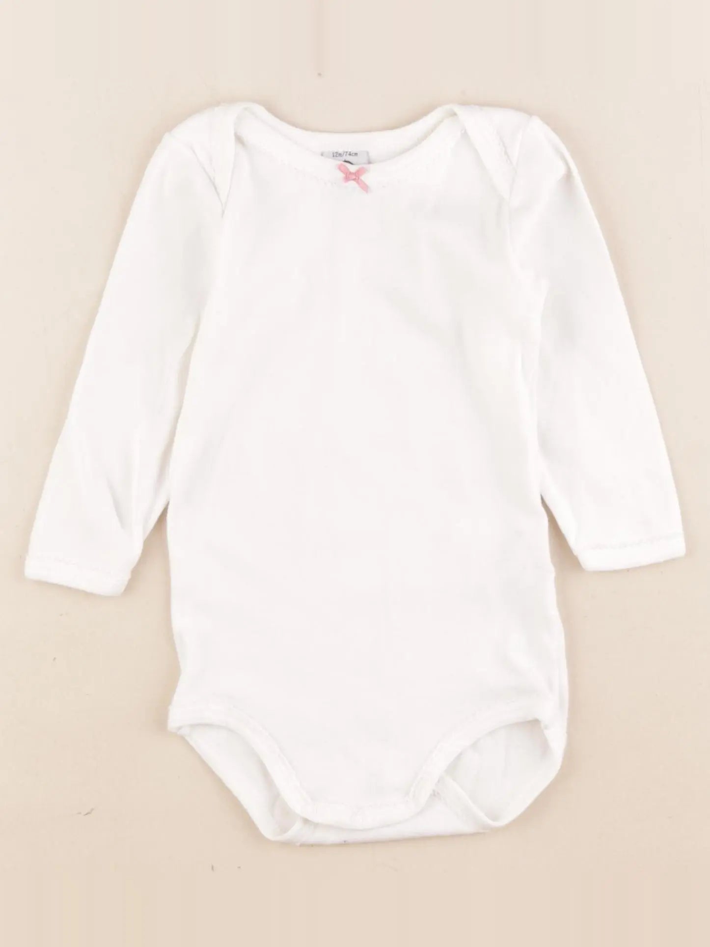 Petit Bateau - body blanc - 12 mois