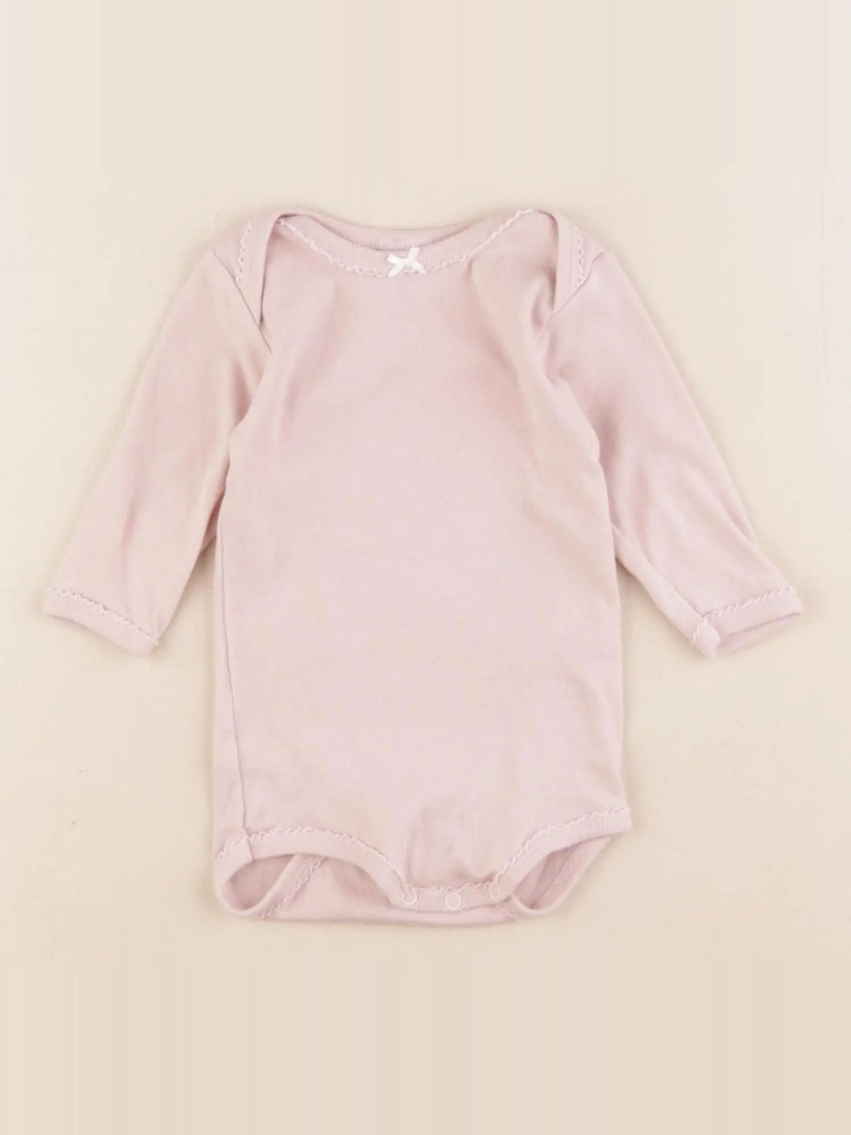 Petit Bateau - body rose - 3 mois