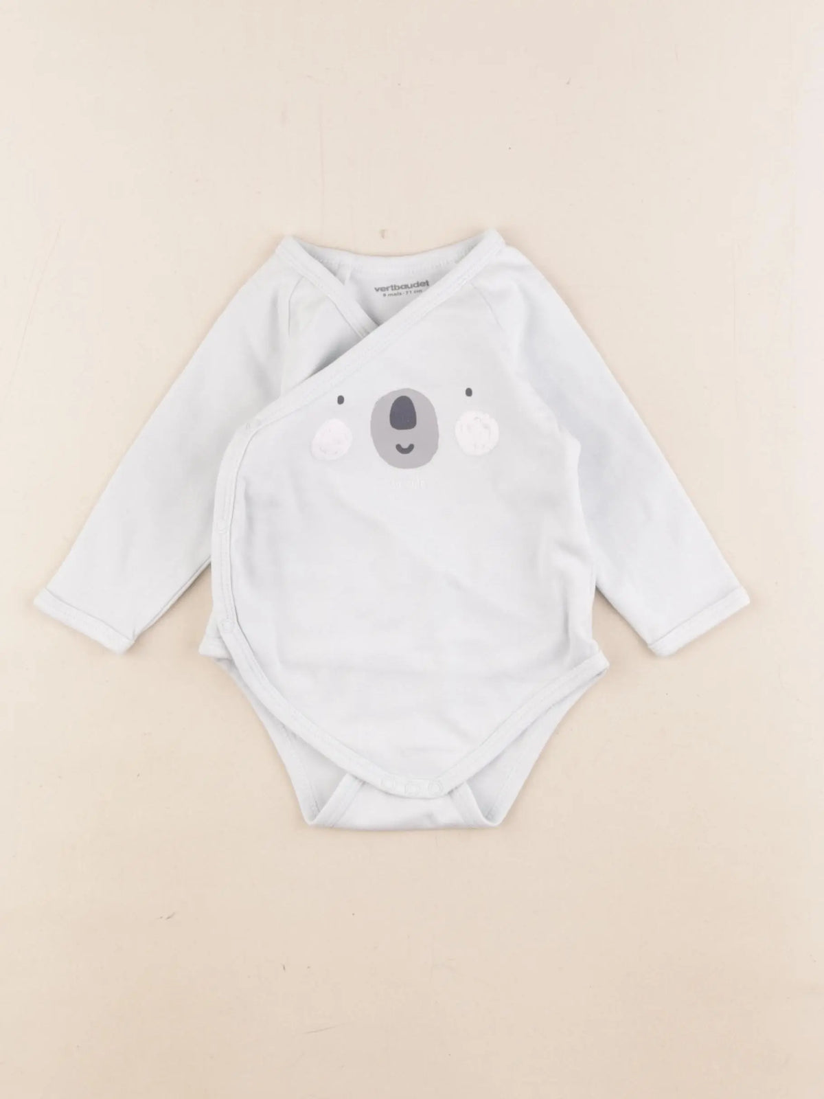 Vertbaudet - body bleu - 9 mois
