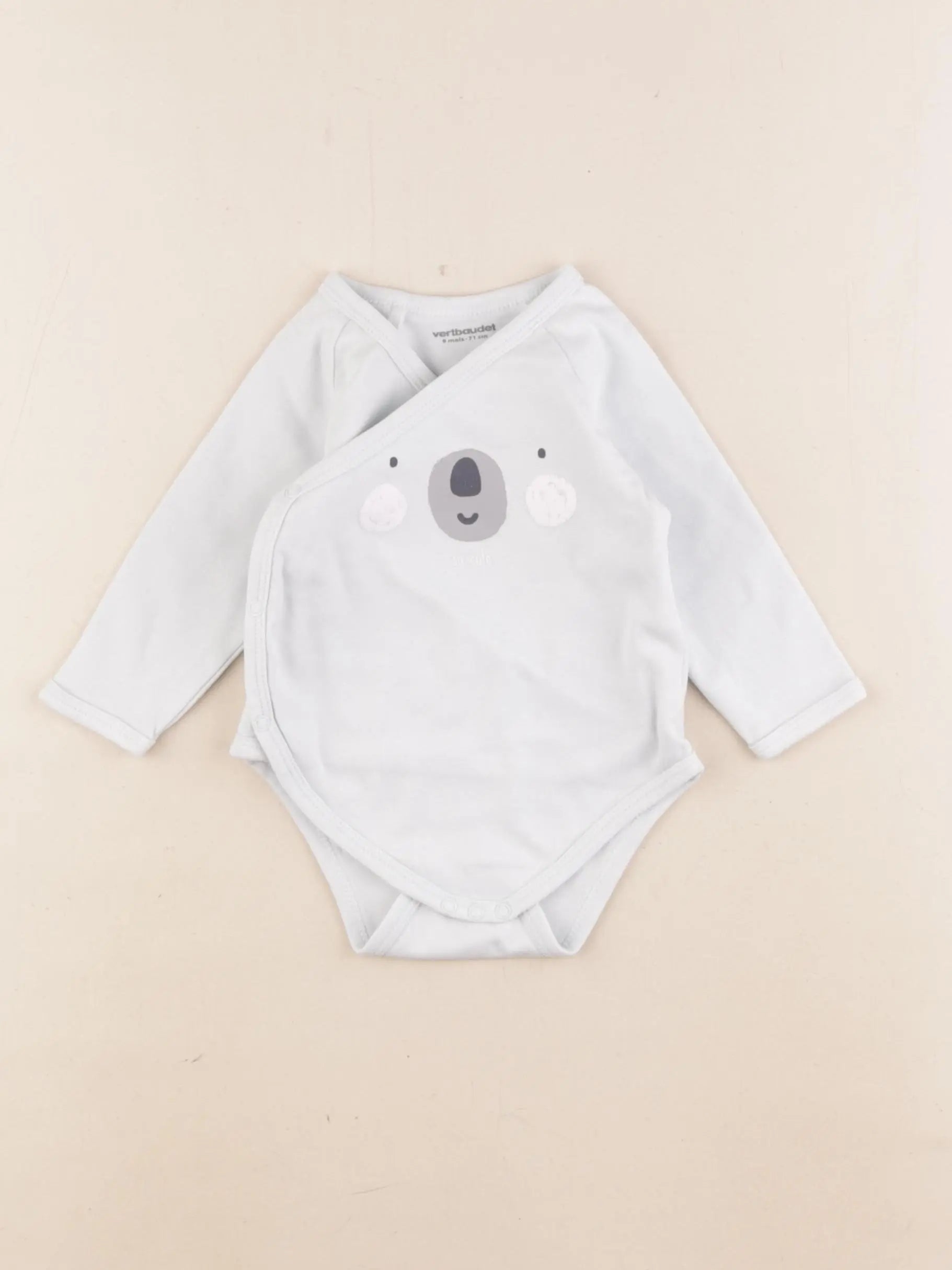 Vertbaudet - body bleu - 9 mois